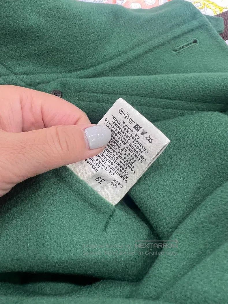 Hermes Hermes Green double-faced cashmere coat Size XS / US 0-2 / IT 36-38 - 5 Thumbnail