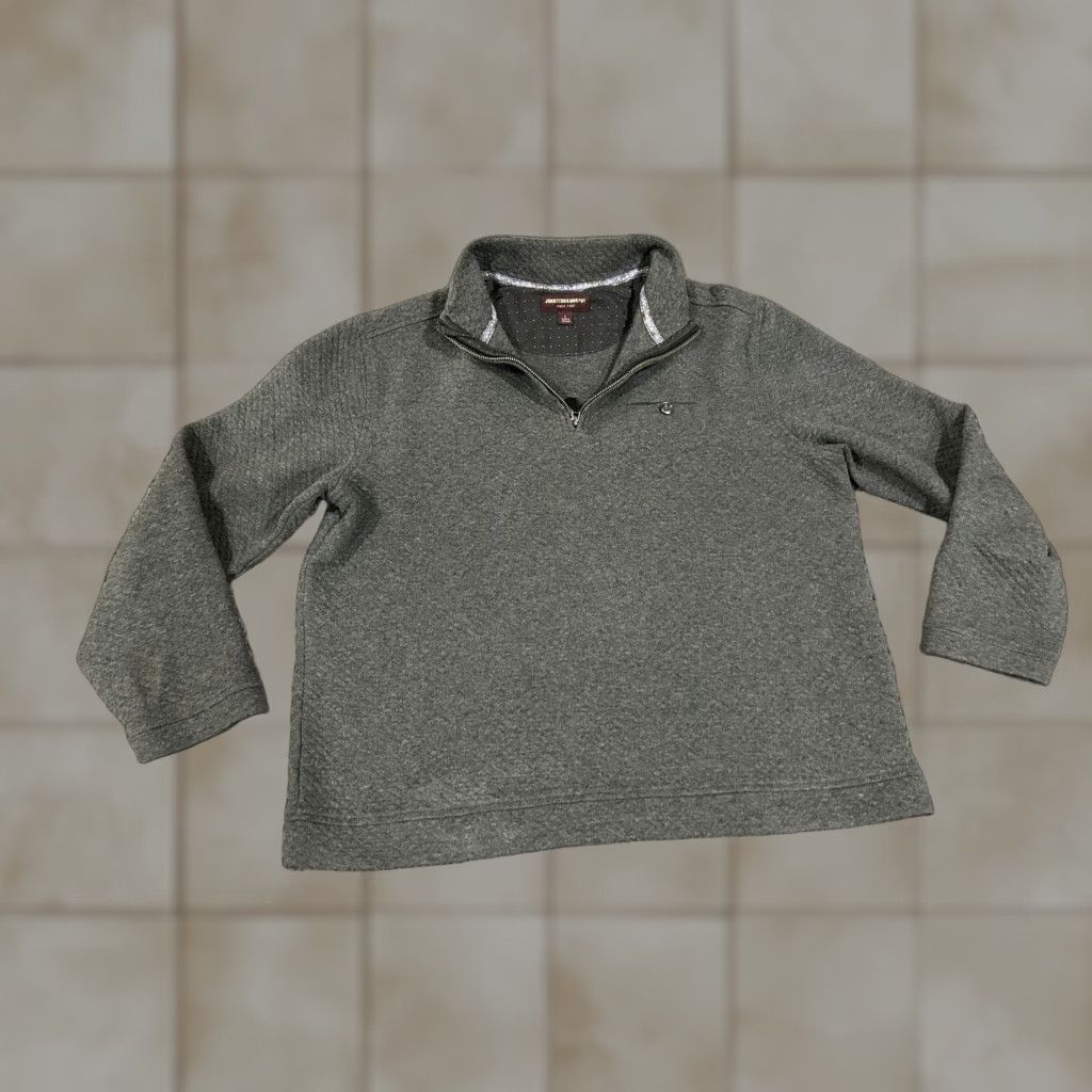 Johnston & Murphy Johnston & Murphy quarter zip sweater Mens Large Gray knit casual pullover Size US L / EU 52-54 / 3 - 1 Thumbnail