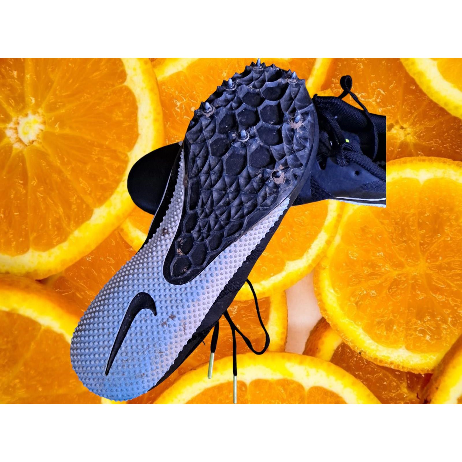 Nike Nike Racing Black with White Swoosh Cleats with Bag Size 9 Size ONE SIZE - 9 Thumbnail