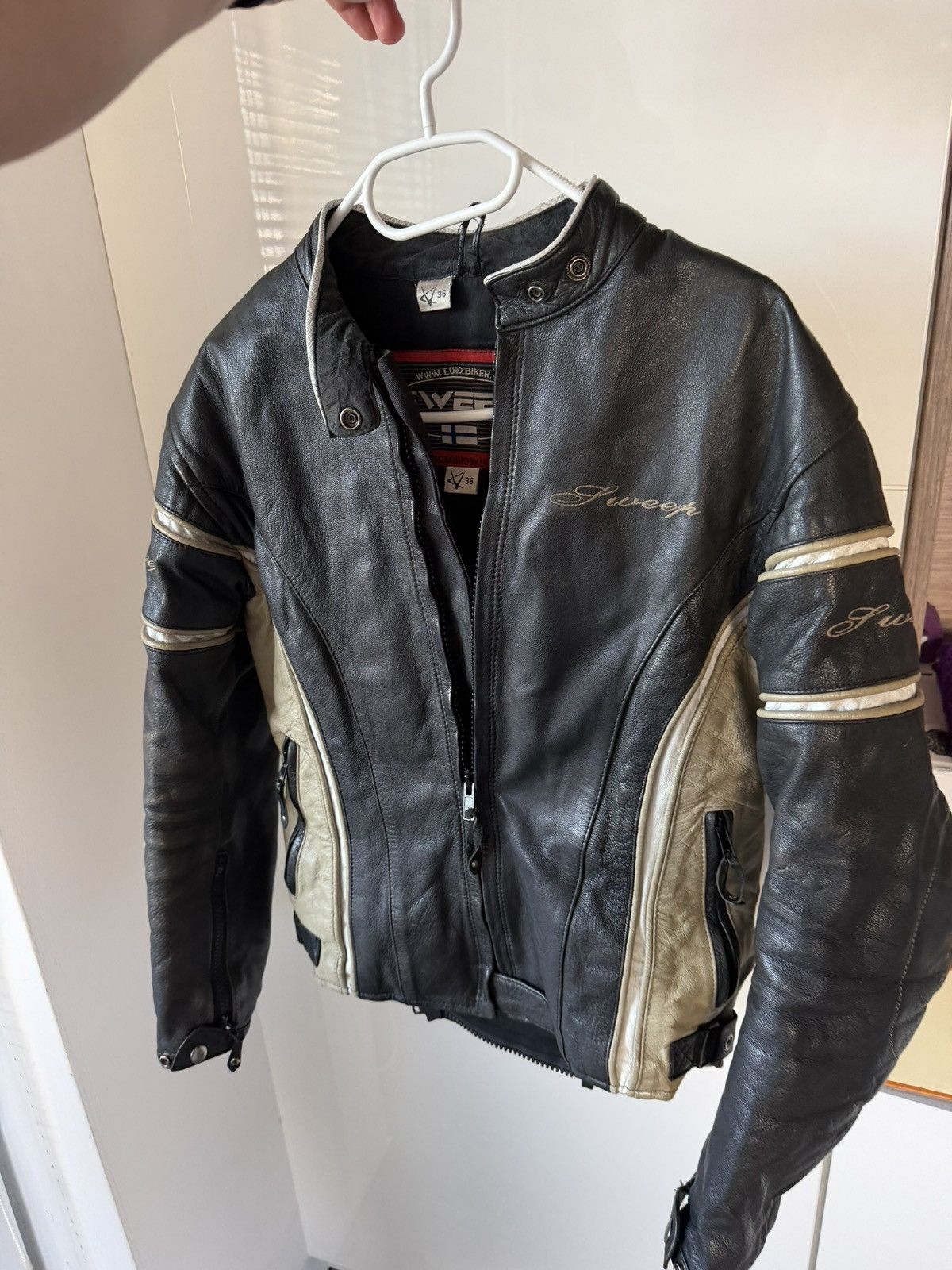 Other 100% Leather Sweep Euro Bike Motorsport Ykk Jacket Size S / US 4 / IT 40 - 3 Thumbnail