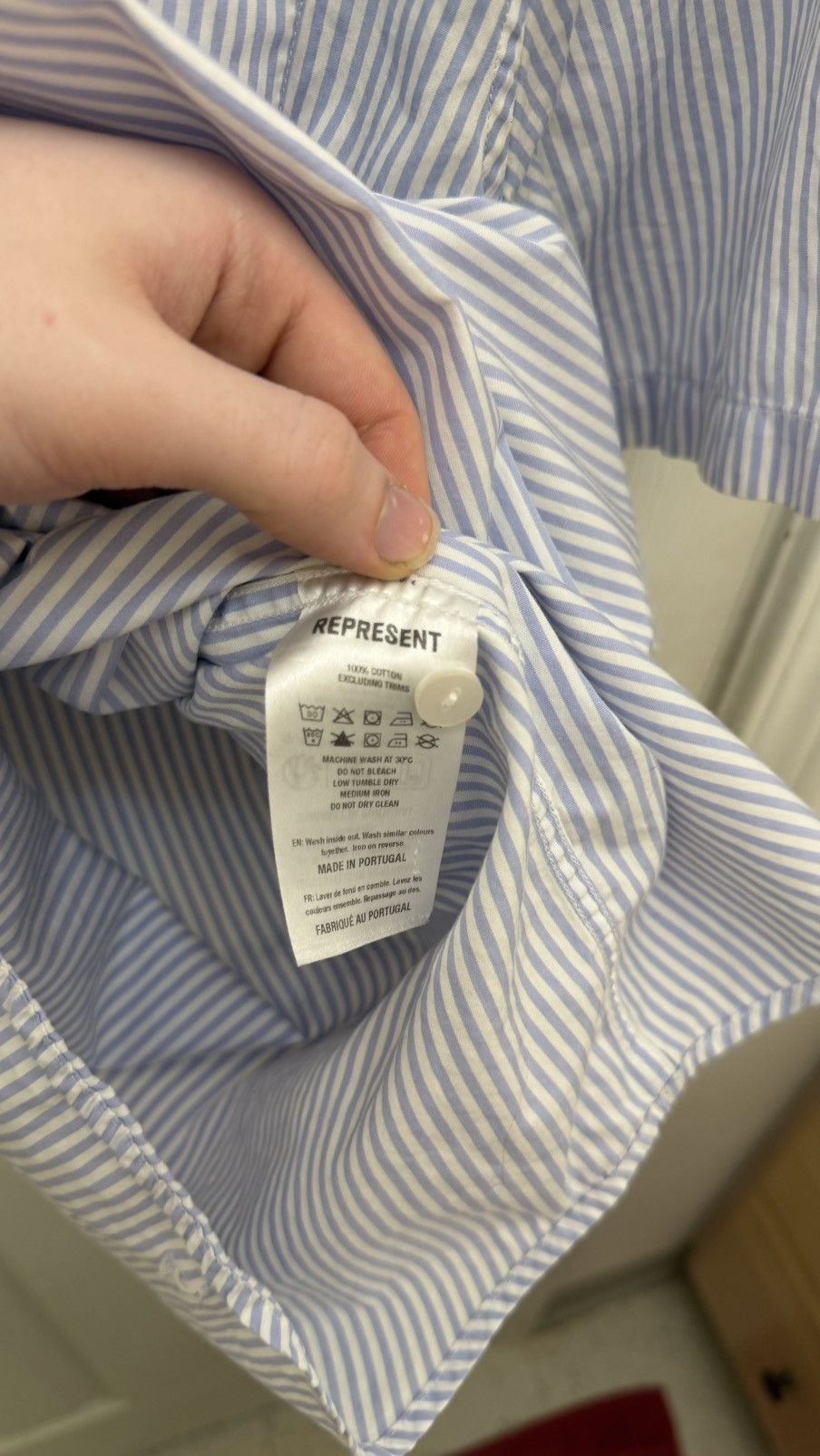 Represent Clo. Represent Pinstripe Short Sleeve Shirt Size US M / EU 48-50 / 2 - 5 Thumbnail