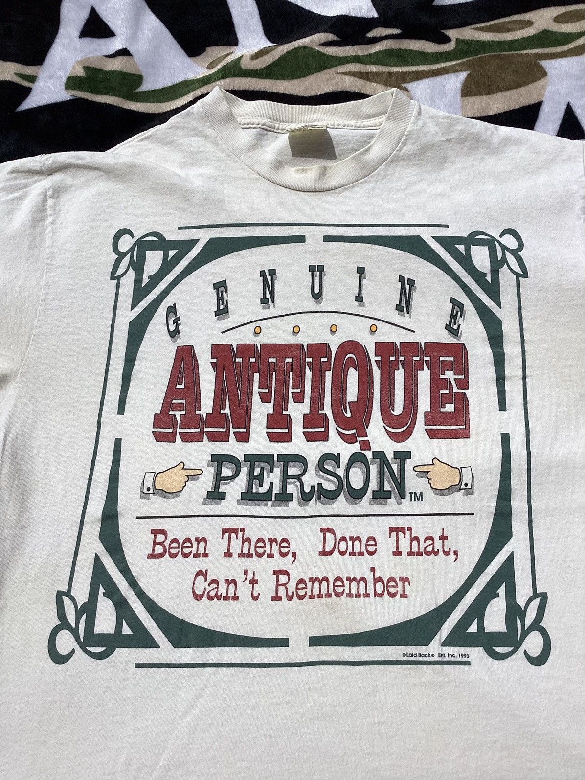 Other × Vintage Vintage 1993 genuine, antique person, single stitch T-shirt Size US L / EU 52-54 / 3 - 2 Thumbnail