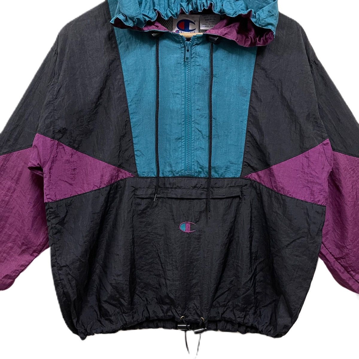 Champion Vintage 90s CHAMPION Anorak windbreaker jacket Size US S / EU 44-46 / 1 - 3 Thumbnail