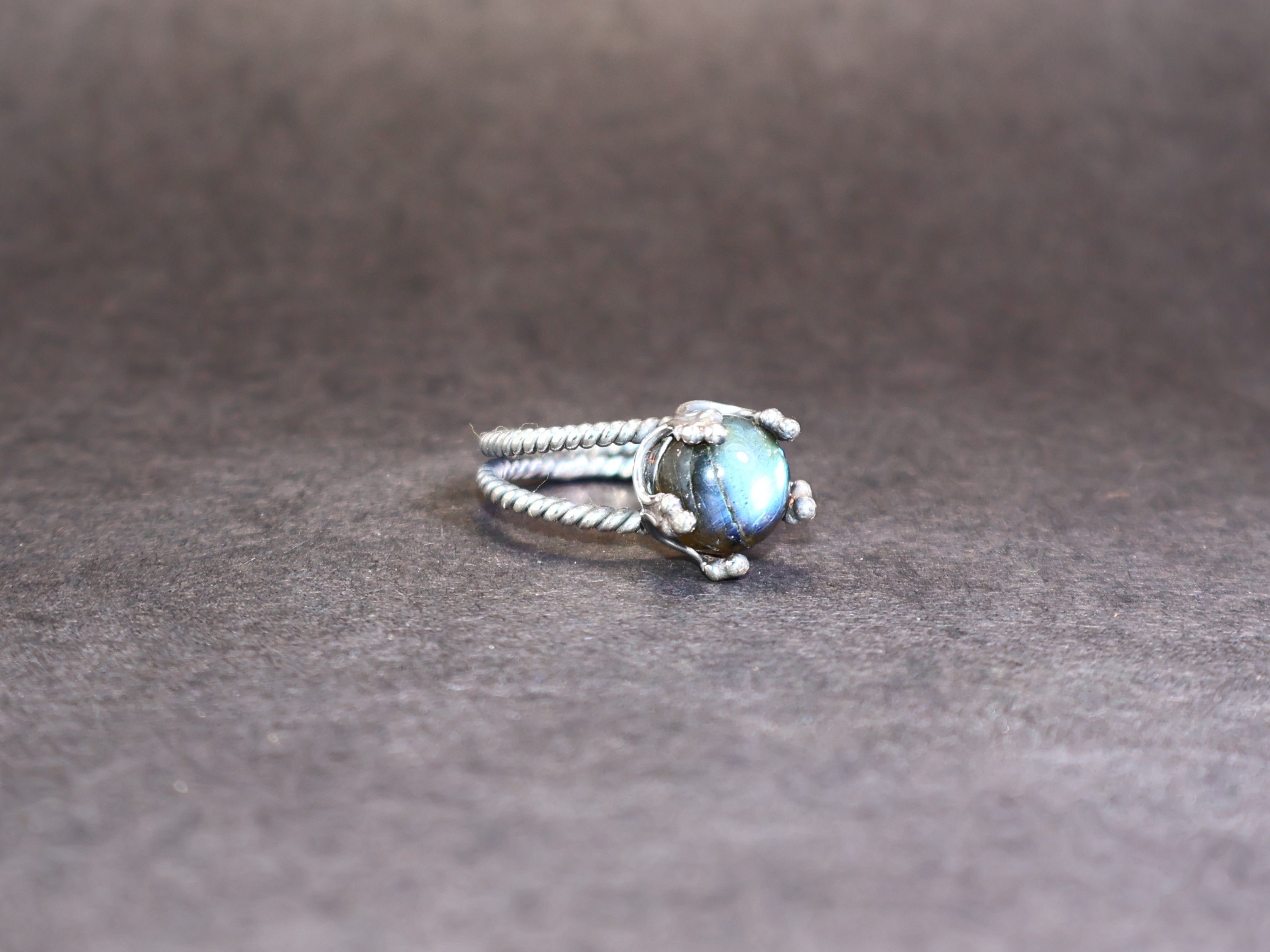 Handmade Labradorite Ring, Handmade Women Ring, Sterling Silver Ring, Size ONE SIZE - 5 Thumbnail