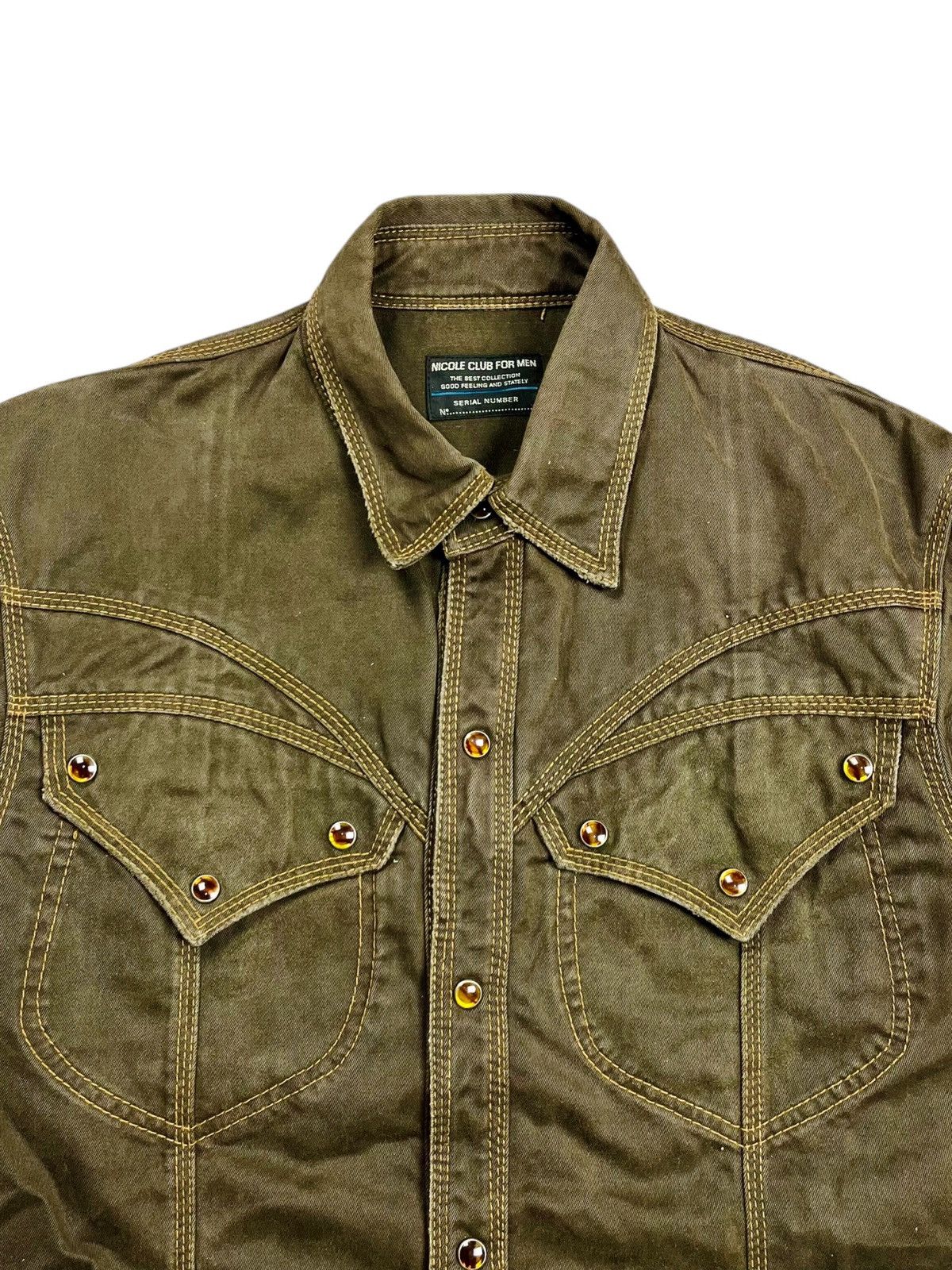 If Six Was Nine 2000s Nicole Club - Western Shirt Jacket Size US M / EU 48-50 / 2 - 4 Thumbnail