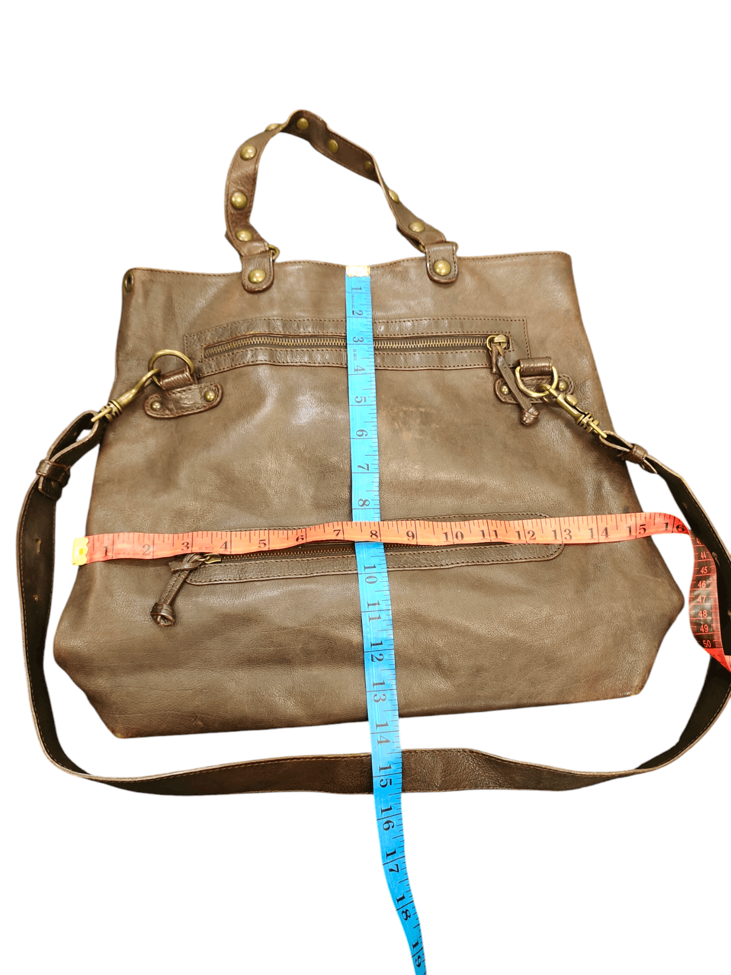 Leather Vintage Via Repubblica Italy Patina Full Leather 2 Way Bag Size ONE SIZE - 17 Thumbnail