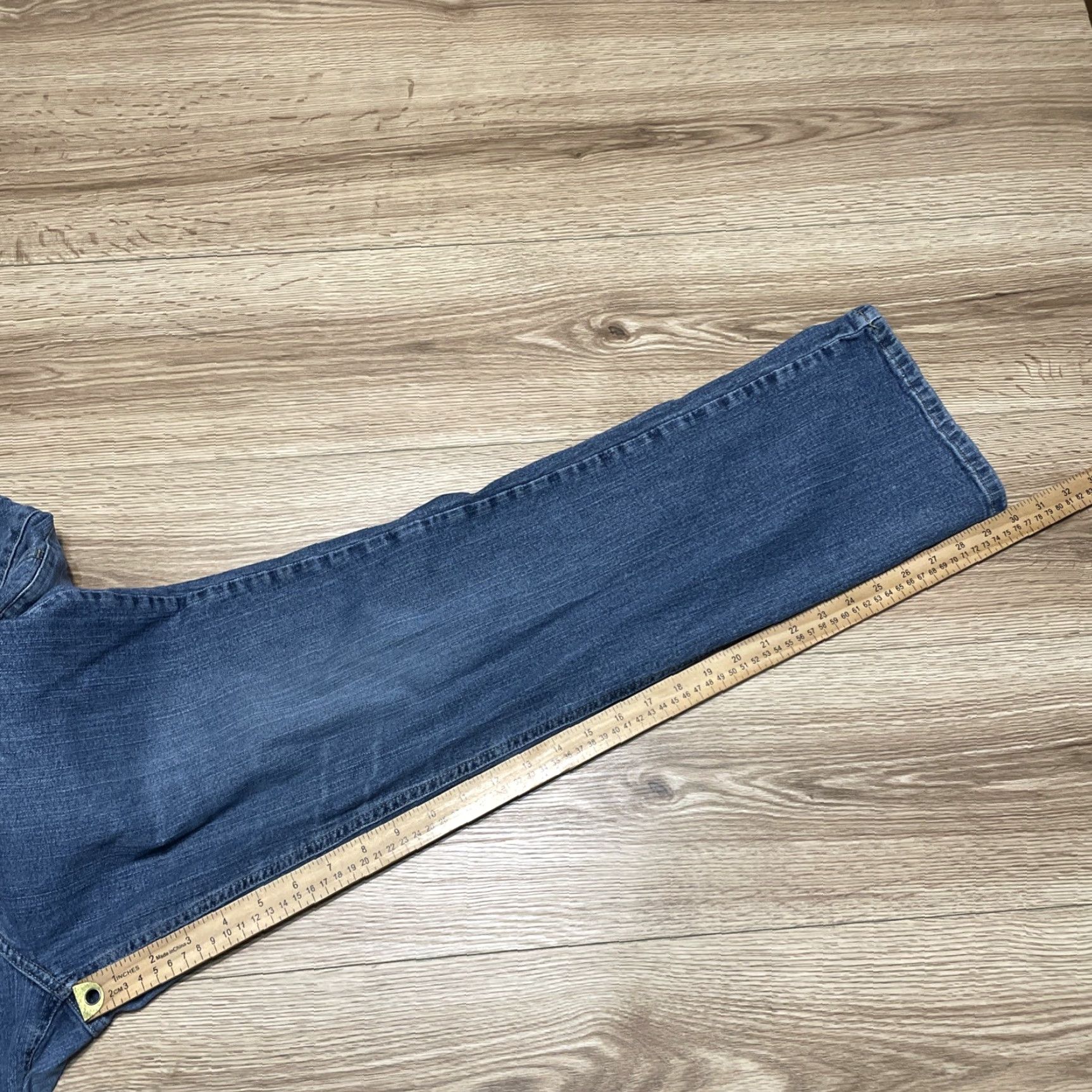 Faded Glory VINTAGE Faded Glory Jeans Women Size 14 Stretch Denim Straight Leg Mid Rise Blue 30in Inseam Size 36" / US 14 / IT 50 - 6 Thumbnail