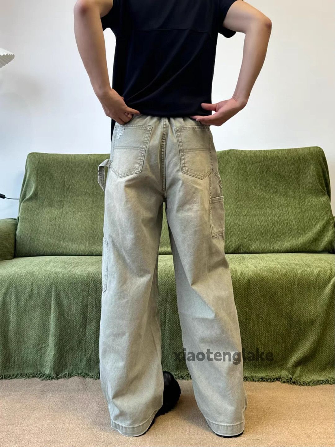 Vintage Unisex outdoor utility loose baggy skate carpenter pants Size US 30 / EU 46 - 2 Thumbnail