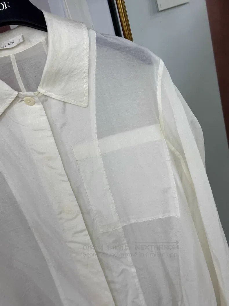The Row The Row White shirt long sleeve top Size XS / US 0-2 / IT 36-38 - 2 Thumbnail