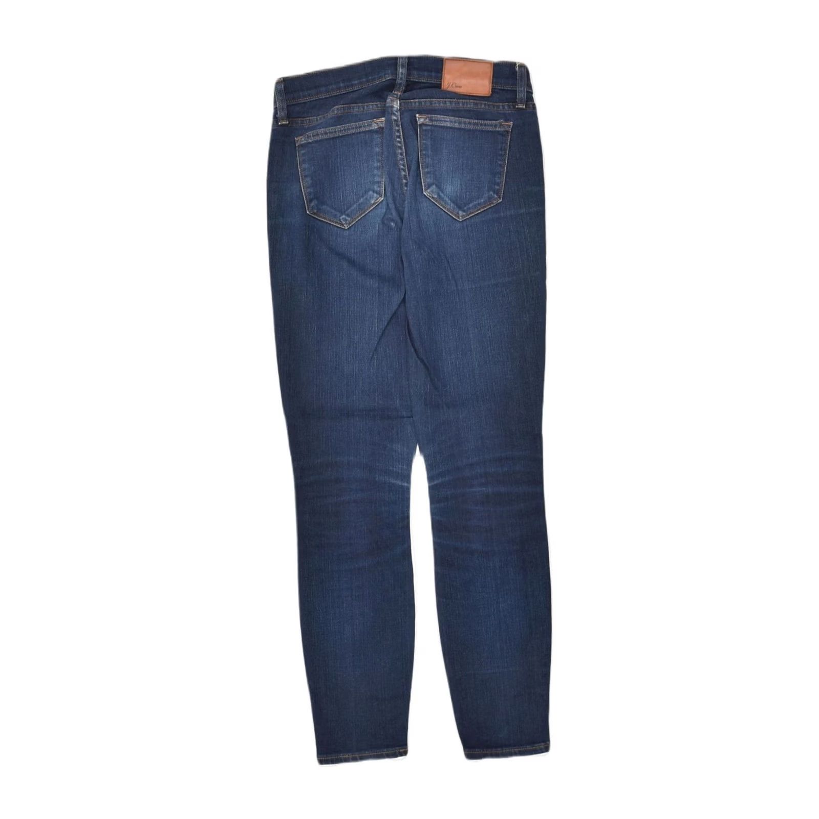 J.Crew VINTAGE J. CREW Womens Toothpick Skinny Jeans W27 L28 Navy Blue Cotton FF05 Size 27" / US 4 / IT 40 - 2 Thumbnail