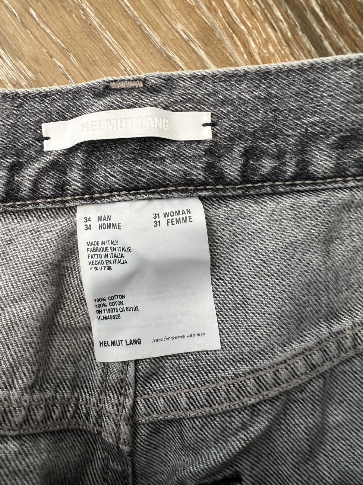 Helmut Lang Helmut lang MASC HI STRAIGHT JEANS Size US 34 / EU 50 - 2 Thumbnail