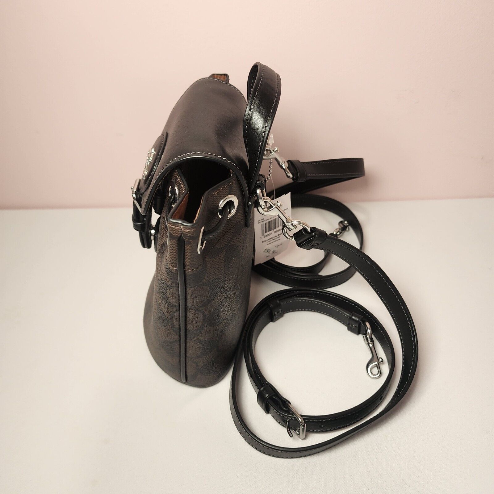 Coach Coach CL458 Amelia Backpack Signature Canvas Leather Brown Size ONE SIZE - 4 Thumbnail