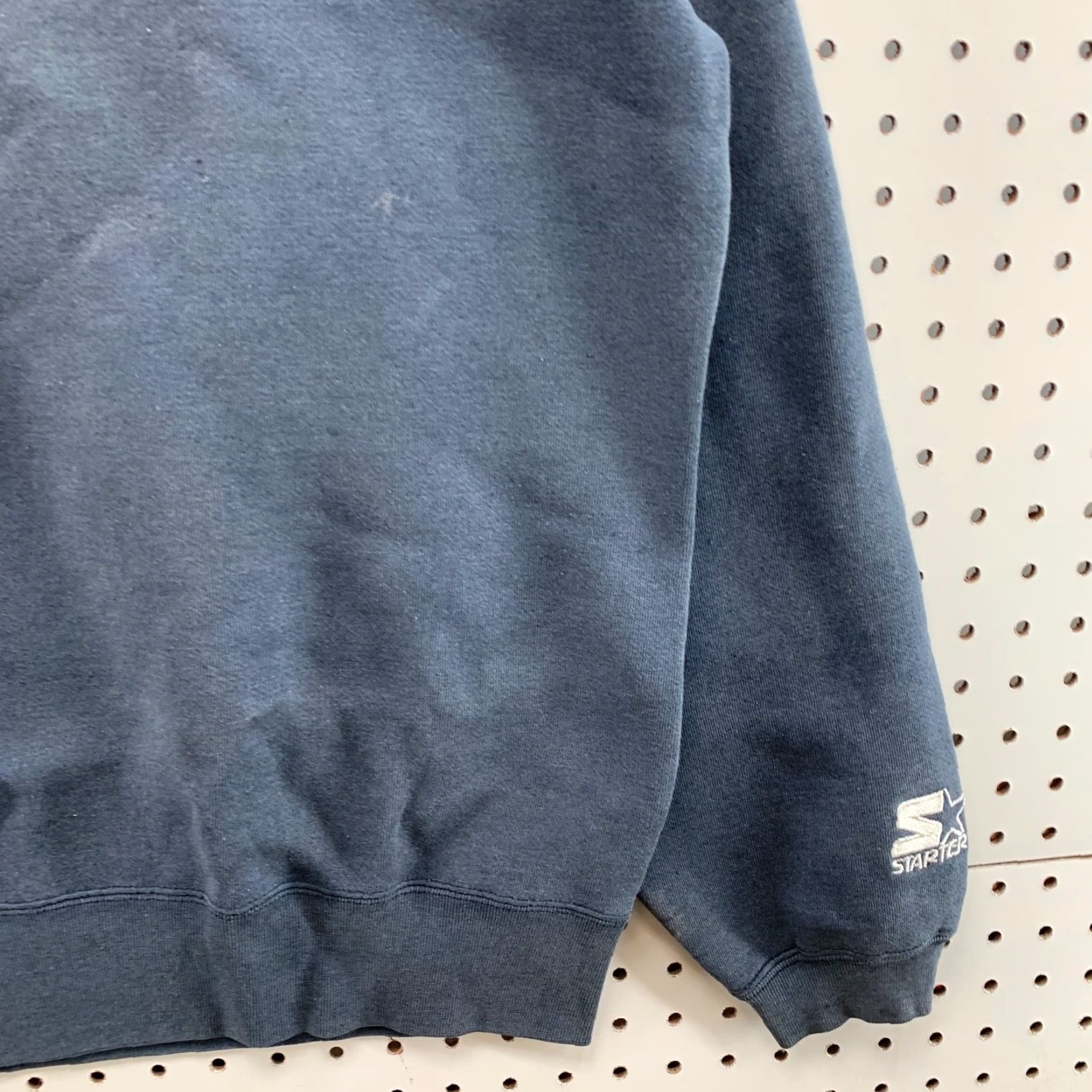 Starter VINTAGE Starter Sweatshirt Crewneck Gray M Adult 90s Sports Logo Embroidered Pullover Mens Medium 90s Vintage Size US M / EU 48-50 / 2 - 2 Thumbnail