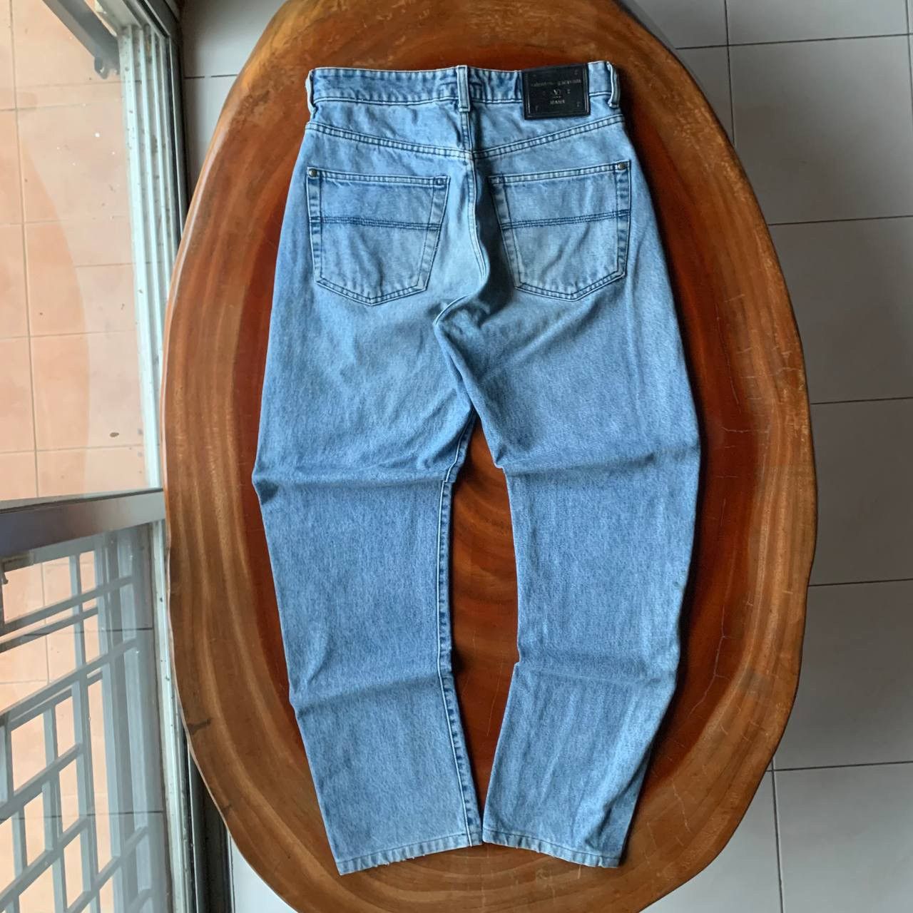Valentino 💥 Rare 💥 90’s Valentino Garavani Earth Day Blue Denim Pants Size US 30 / EU 46 - 2 Thumbnail