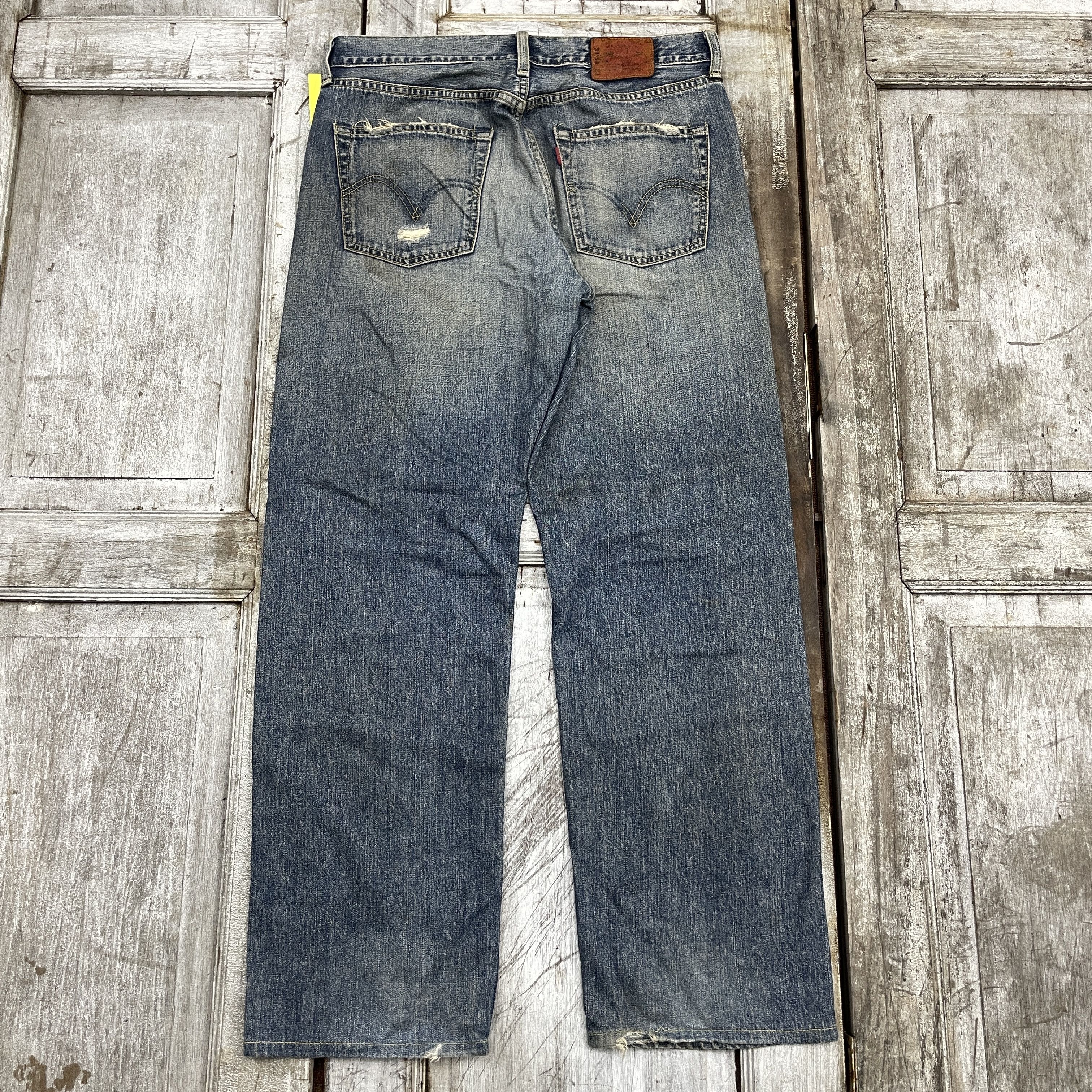 Levi's × Vintage Vintage Levi's 503 Faded Distressed Jeans-WC314 Size US 34 / EU 50 - 2 Thumbnail