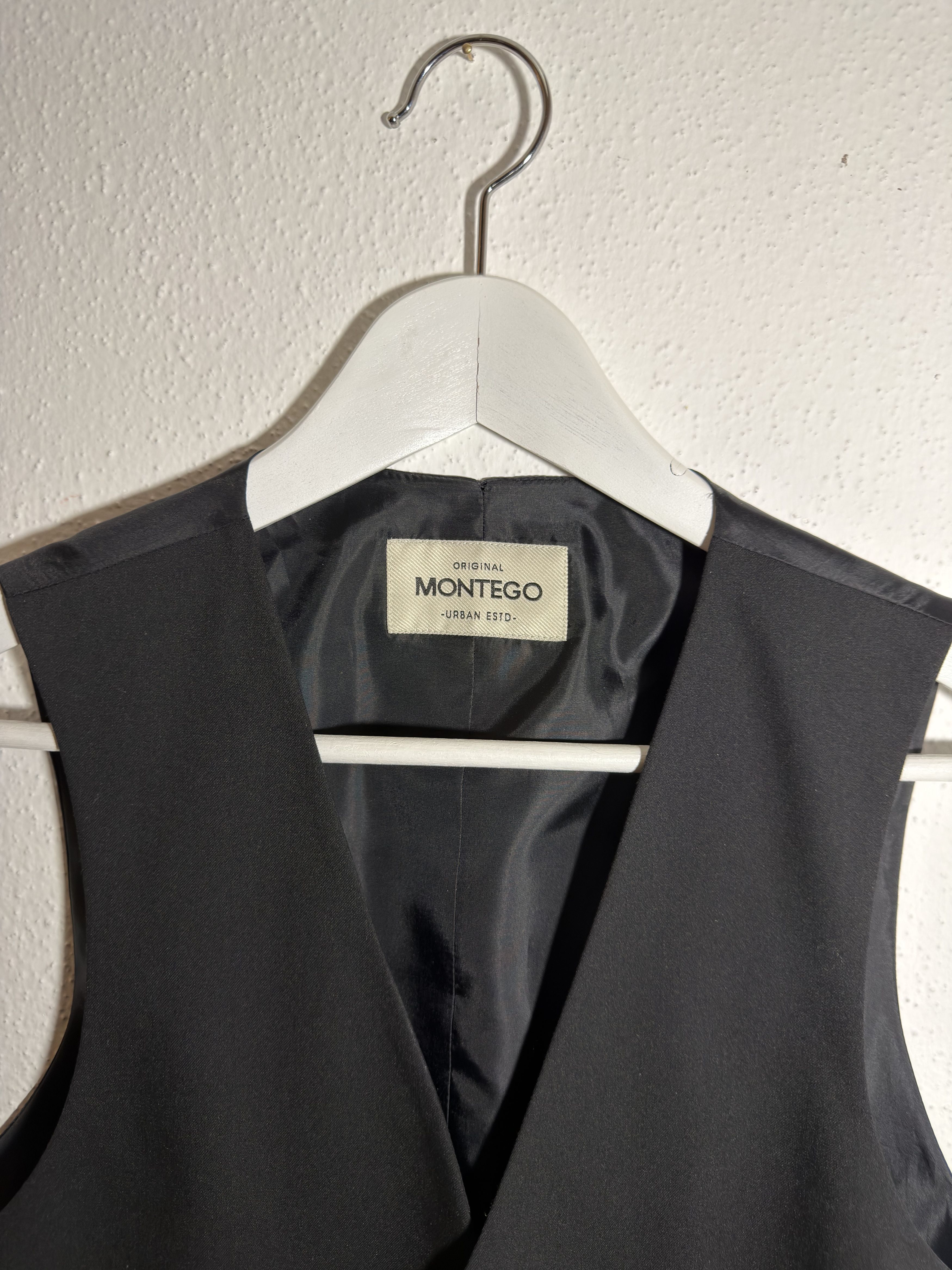 Other Black Suit Vest – Montego Size 38R - 2 Thumbnail