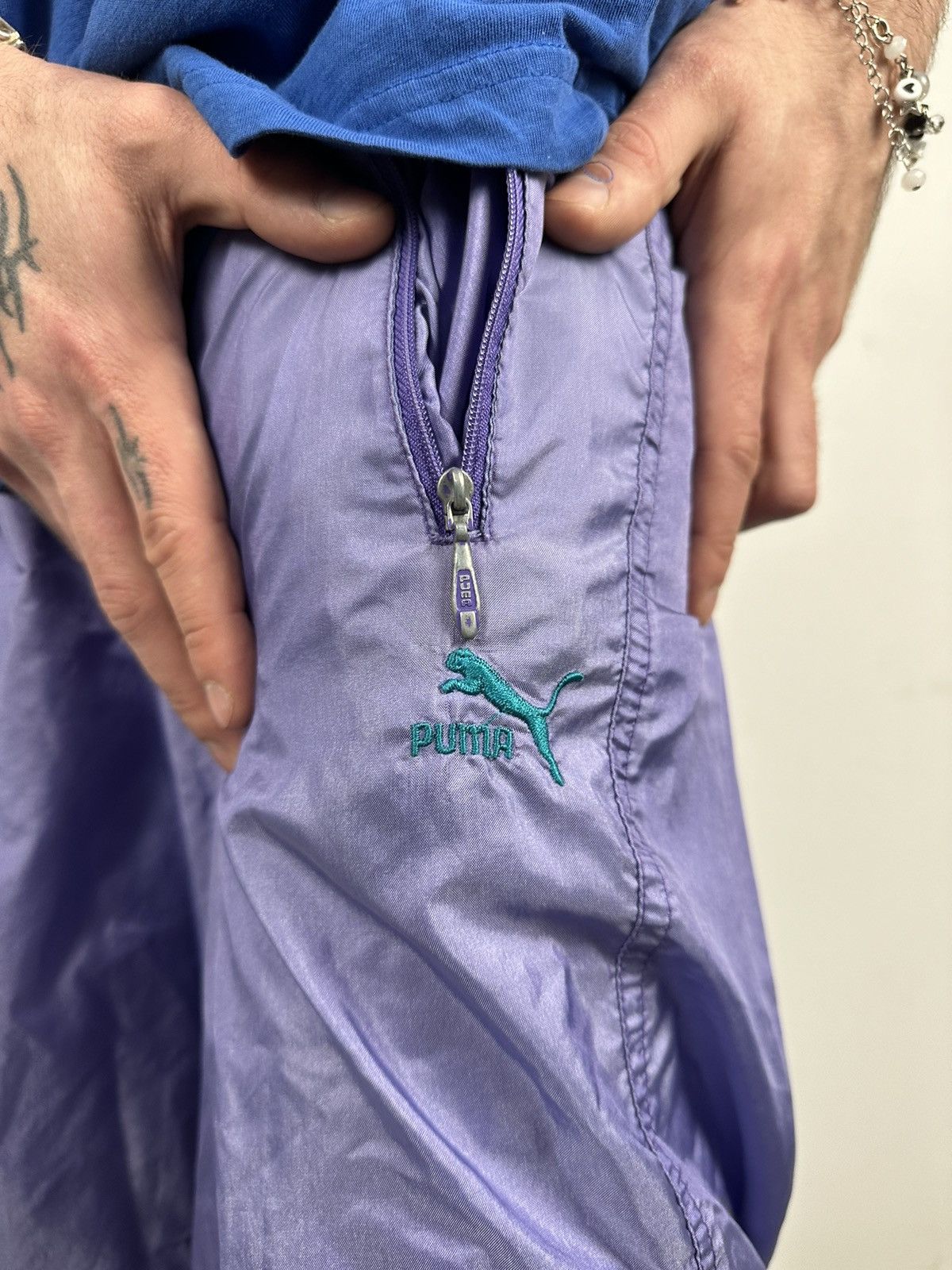Puma Vintage Puma Nylon 90s Track Pants Size US 32 / EU 48 - 4 Thumbnail