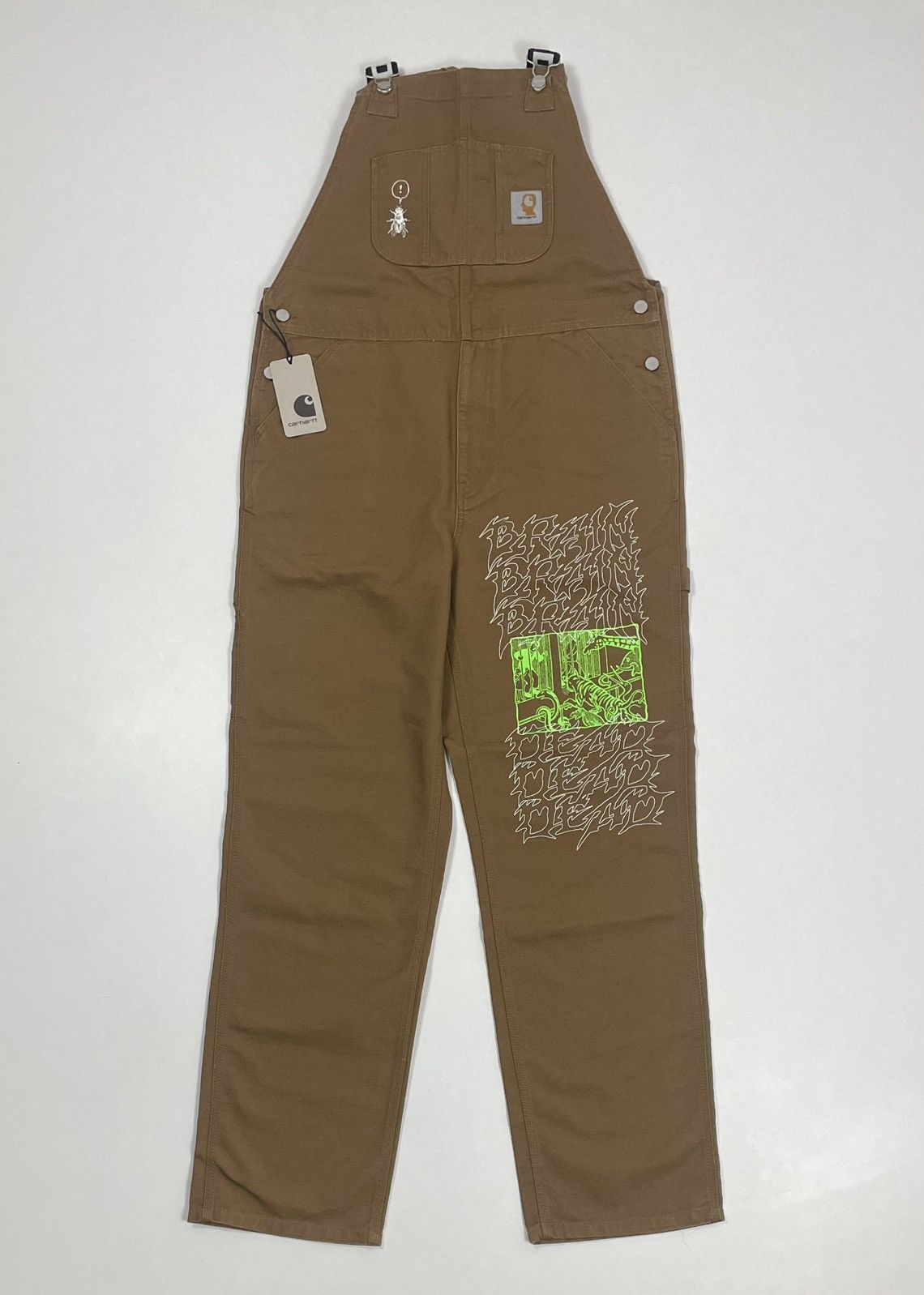 Carhartt BRAIN DEAD オーバーオール ブレインデッドカーハート Brain Dead x Carhartt WIP Bib Overall - Brown | Garmentory