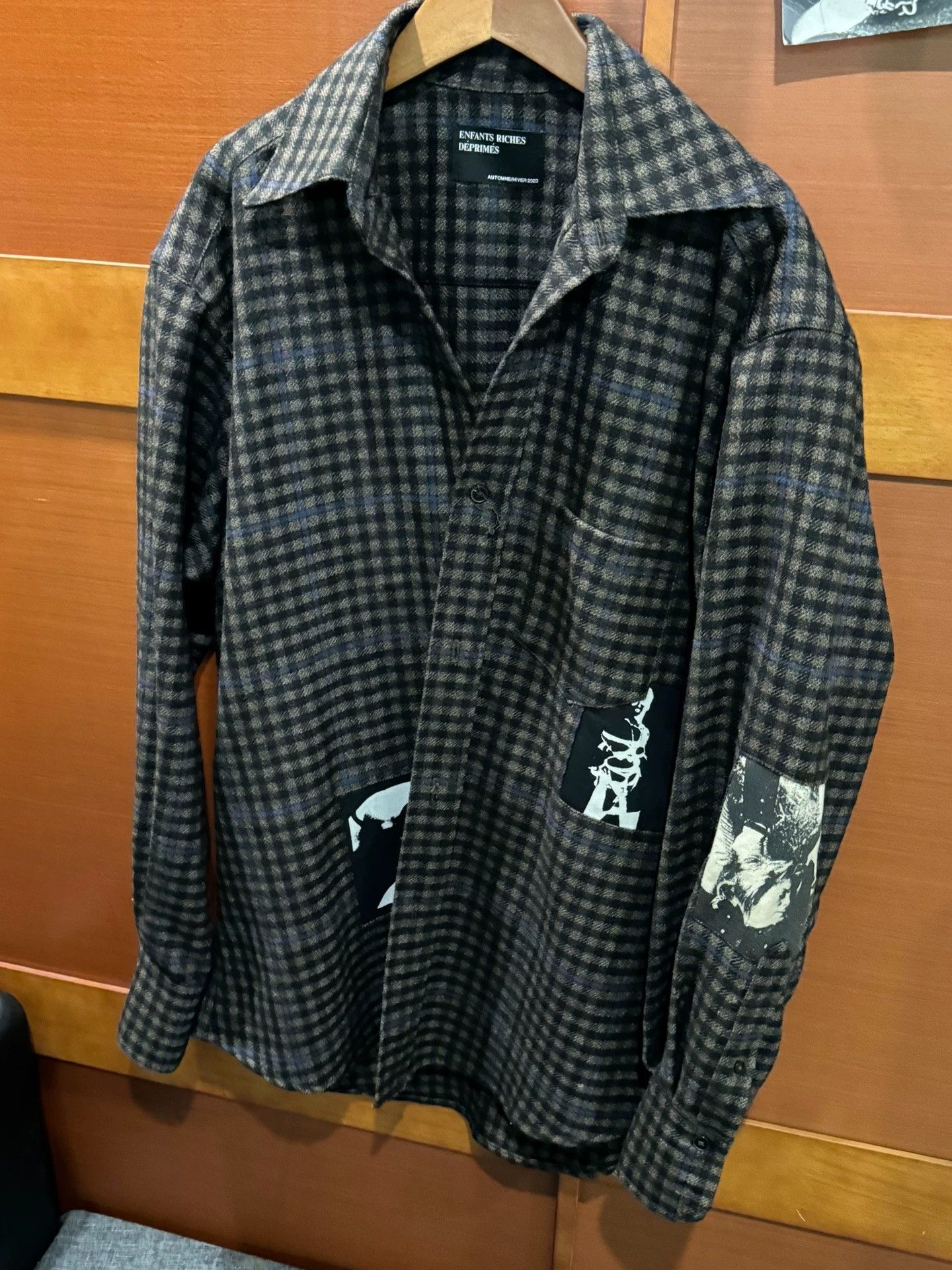 Enfants Riches Deprimes Enfants Riches Deprimes Illustration Flannel Thick Shirt Size US M / EU 48-50 / 2 - 3 Thumbnail