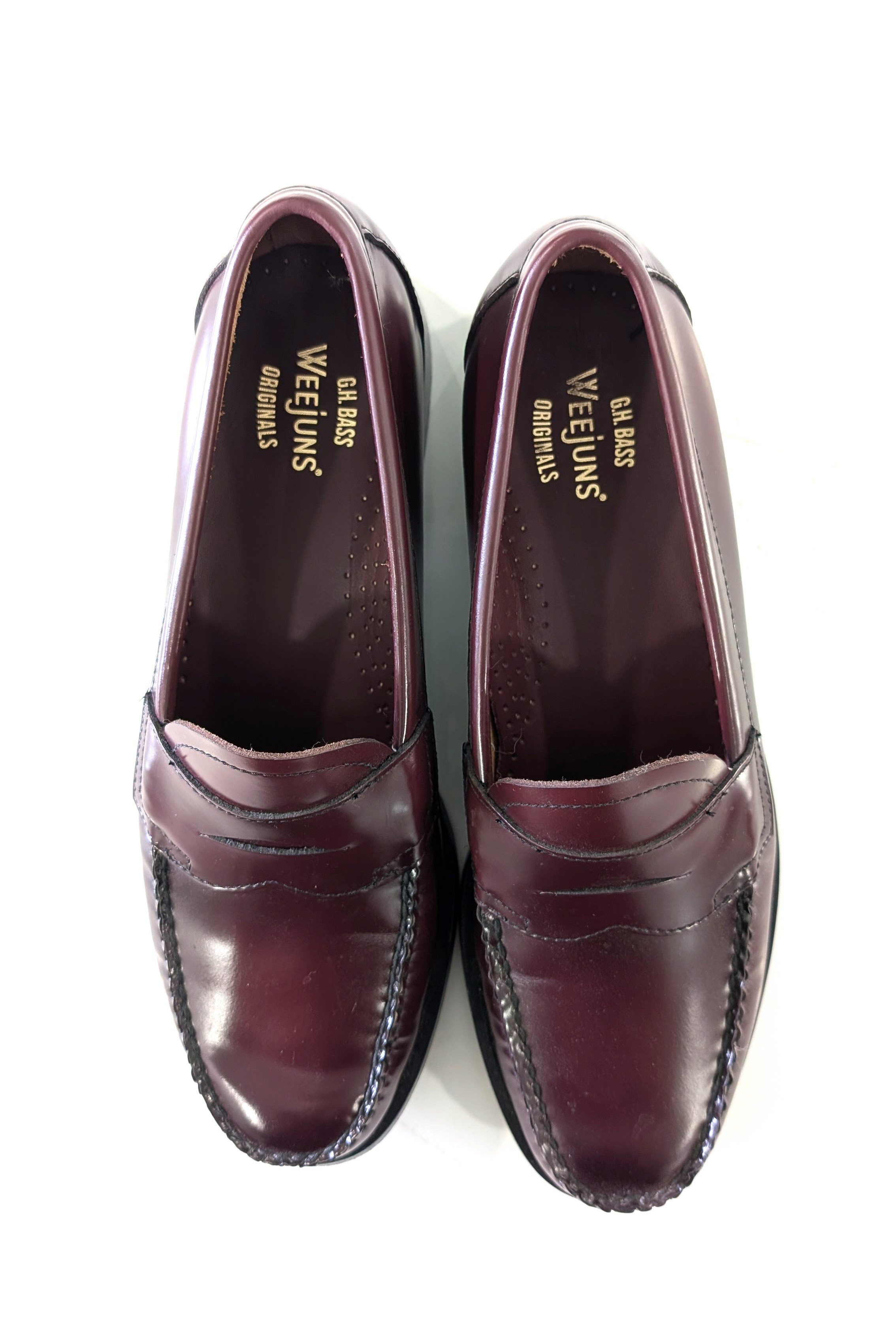GH Bass Weejuns Shoes 11 D Red Logan Penny Loafer Leather NEW Men's Logan Weejuns® Penny Loafer Brown | G.H. Bass main image 3