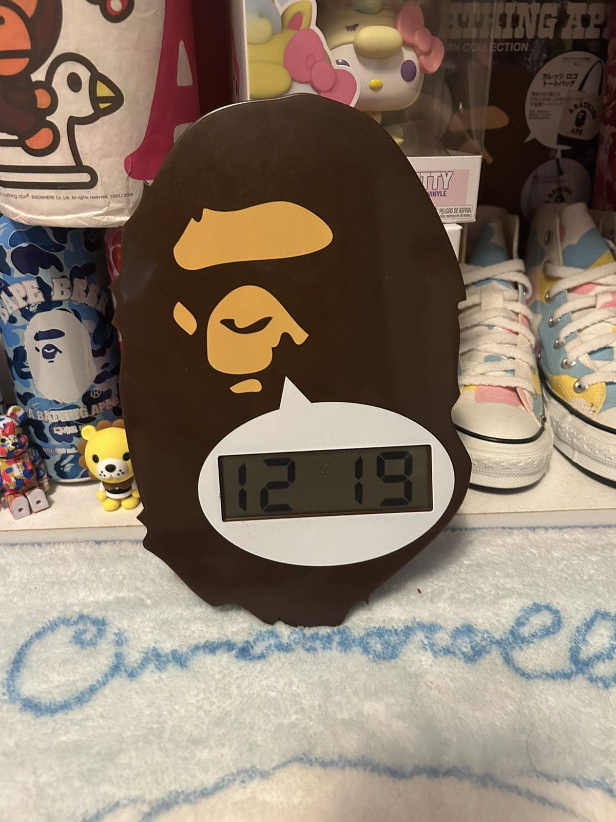 *A BATHING APE® BAPE DIGITAL WALL CLOCK Bape Clock | eBay