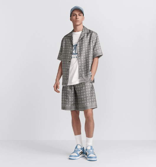 Dior o1w1db10525 013C12 Cannage Bermuda Short in Gray Size US 32 / EU 48 - 4 Thumbnail