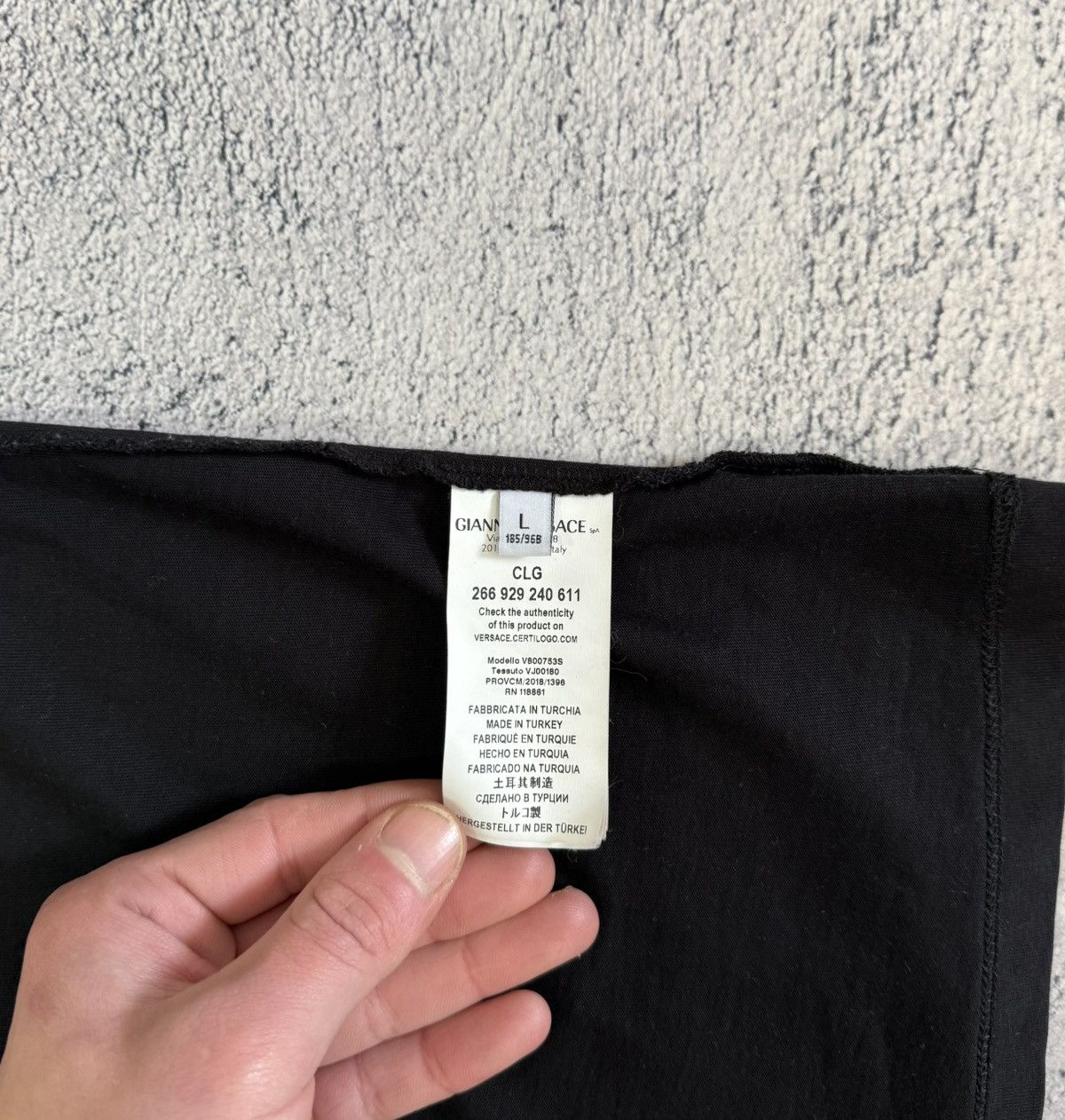 Versace Versace Collection Medusa Polo Shirt Black Mens L Cotton Size US L / EU 52-54 / 3 - 8 Thumbnail