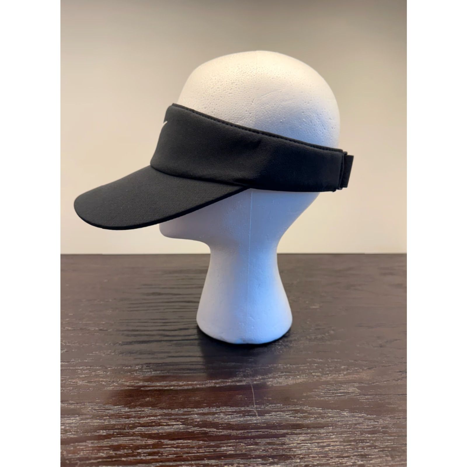Nike Nike Hat One Size Black Dri-Fit Visor Tennis Strapback Swoosh Resort Mens Size ONE SIZE - 5 Thumbnail