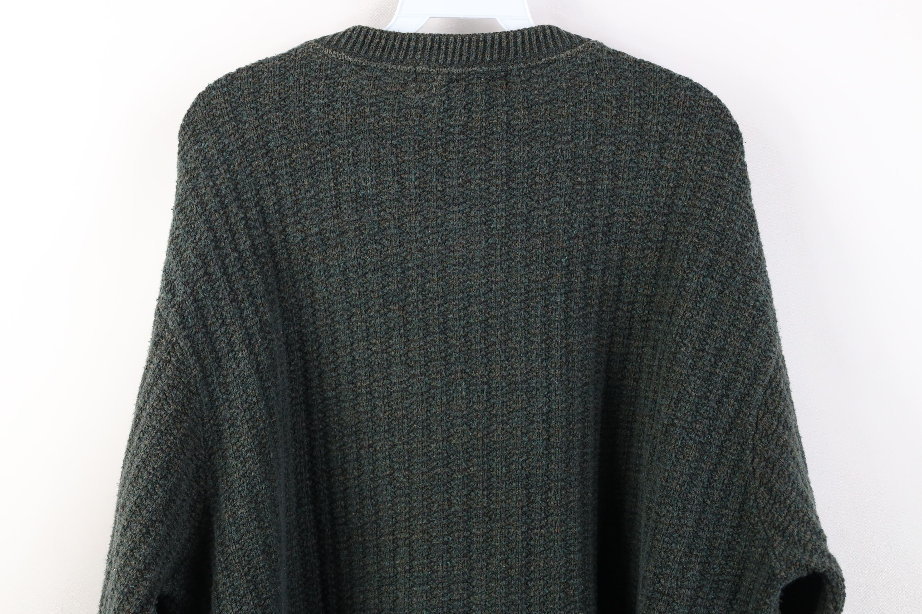 Vintage Vintage 90s Streetwear Henley Sweater Earth Tone Fleck USA Size US XL / EU 56 / 4 - 9 Thumbnail