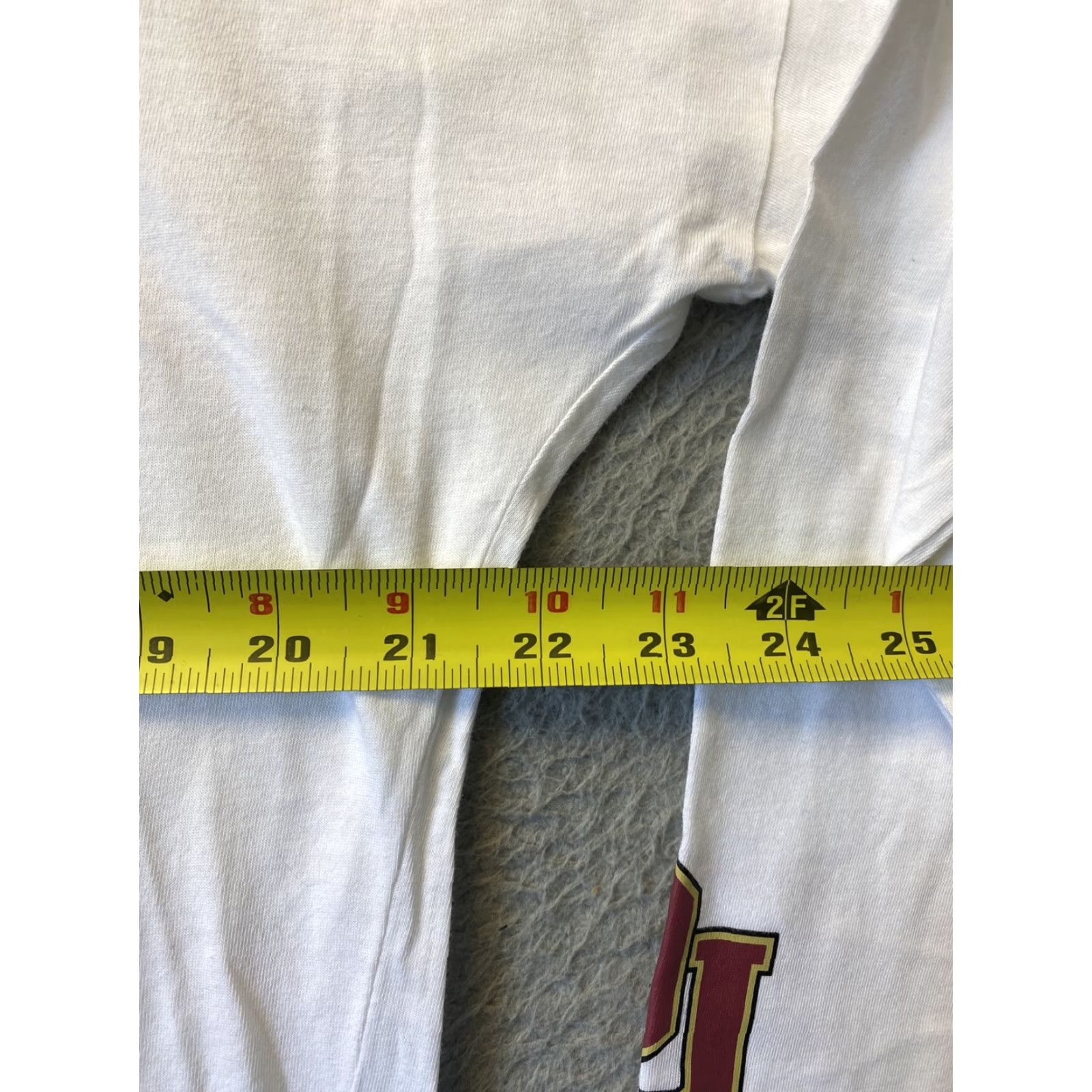 J Brand '47 Denver University Long Sleeve Tee Women's Size L White Casual Jersey Oversized Size L / US 10 / IT 46 - 6 Thumbnail