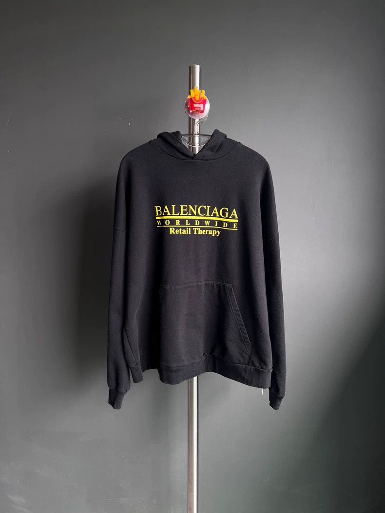 Balenciaga Balenciaga Black hoodie Size US M / EU 48-50 / 2 - 1 Thumbnail
