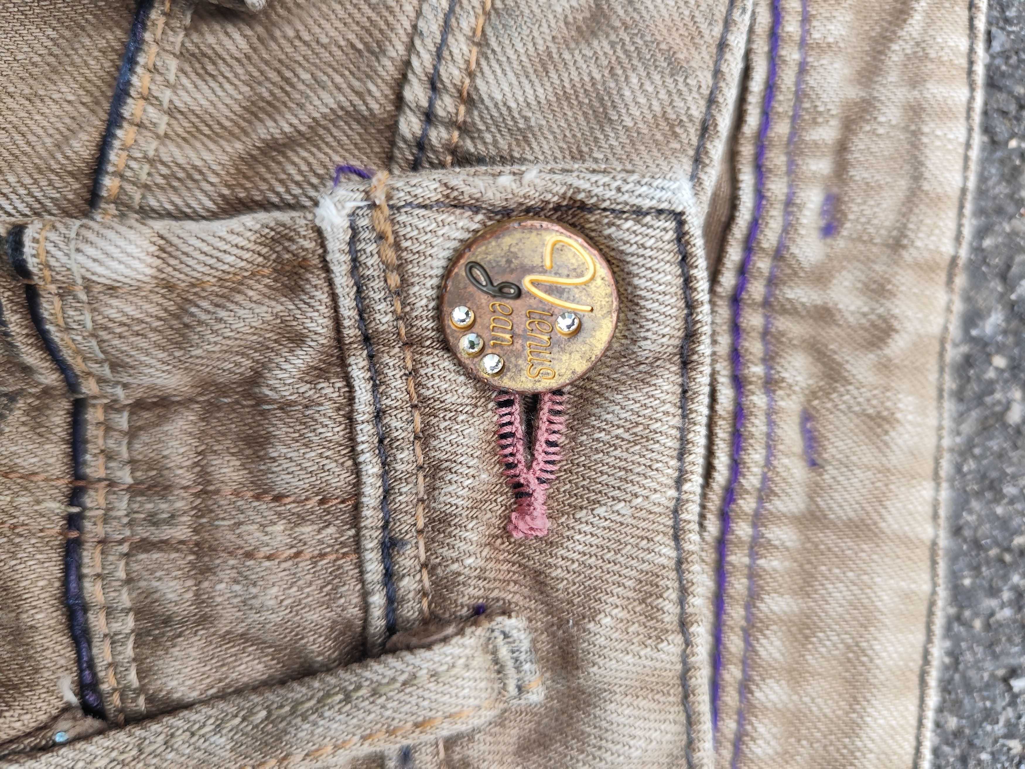 Edwin Vintage Edwin Vienus Flare Nice Colour Denim - B_J/1124/4 Size 29" - 10 Thumbnail