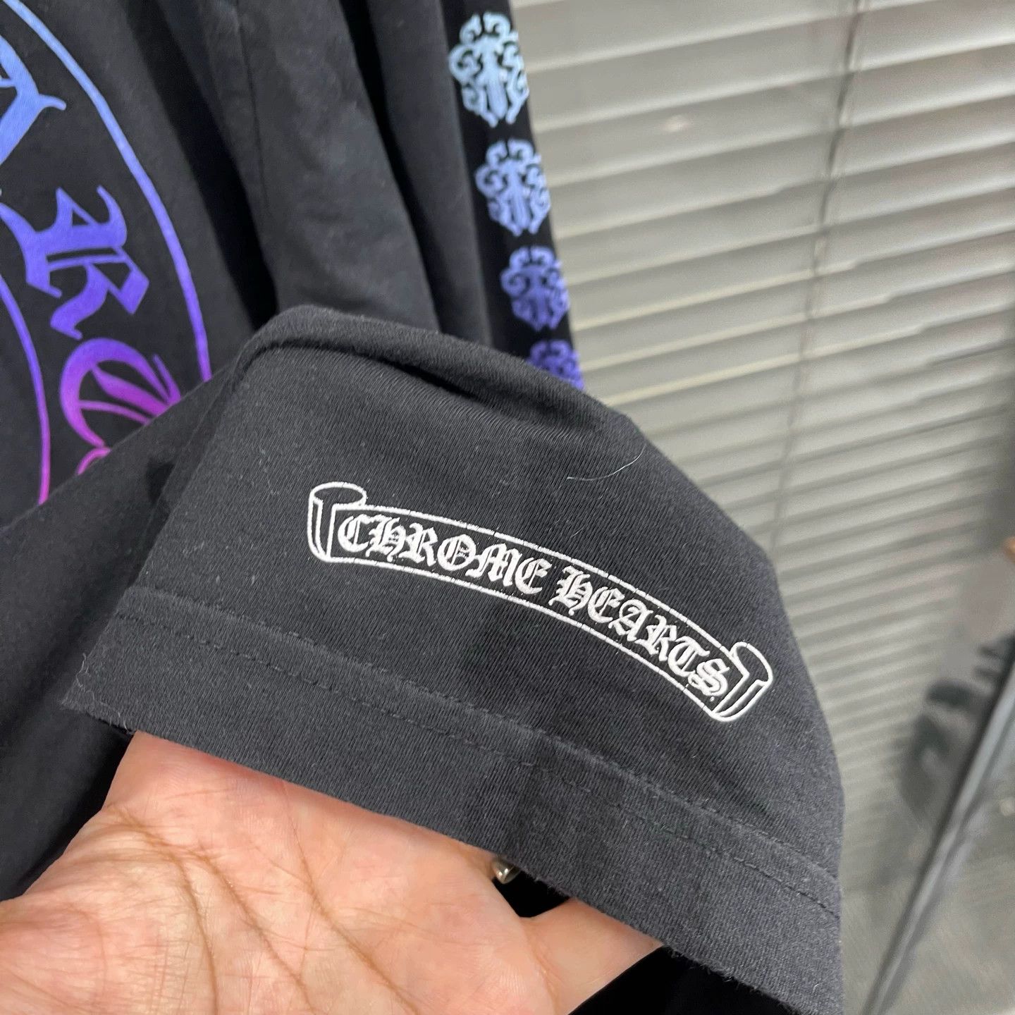 Chrome Hearts Chrome Hearts Black Gradient Crossed Swords LS M 99N Size US M / EU 48-50 / 2 - 7 Thumbnail