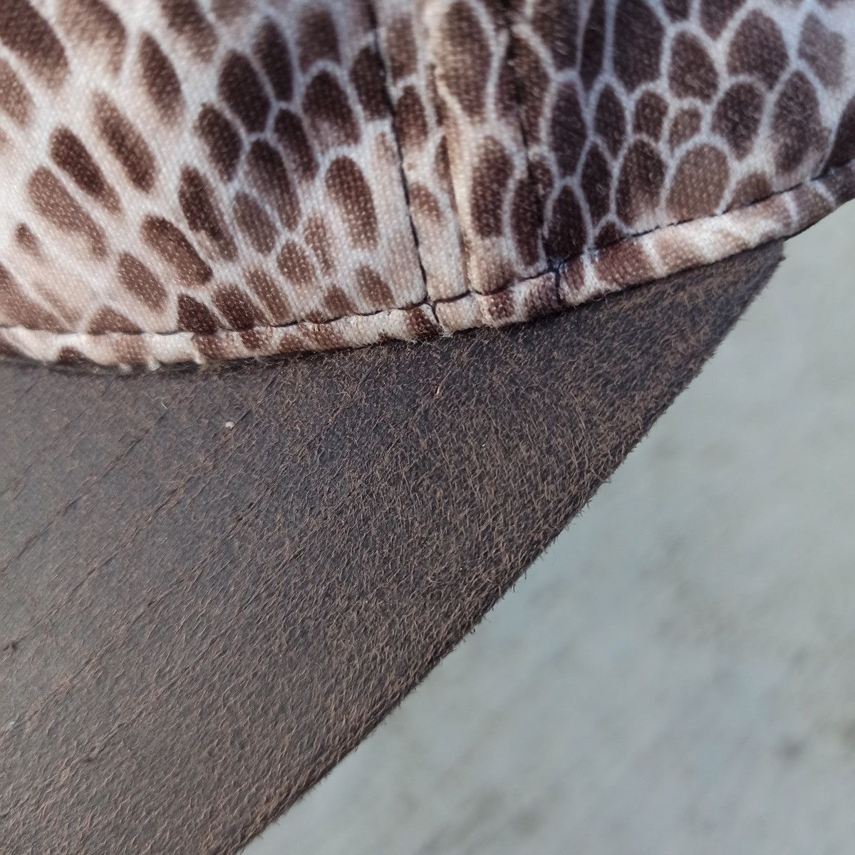 Hunter × Japanese Brand × Leather Snake texture hat by Ace and h&c x nser Size ONE SIZE - 6 Thumbnail