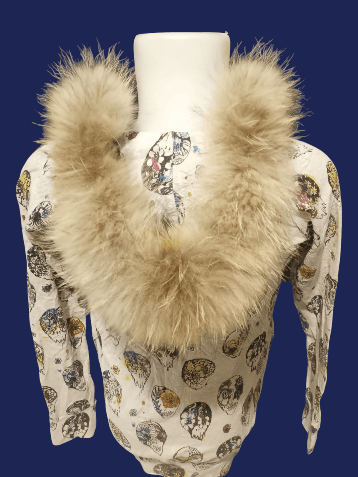 If Six Was Nine × Japanese Brand × Le Grande Bleu (L.G.B.) SCOLAR Skulls Fur Hoodie Size US M / EU 48-50 / 2 - 21 Thumbnail