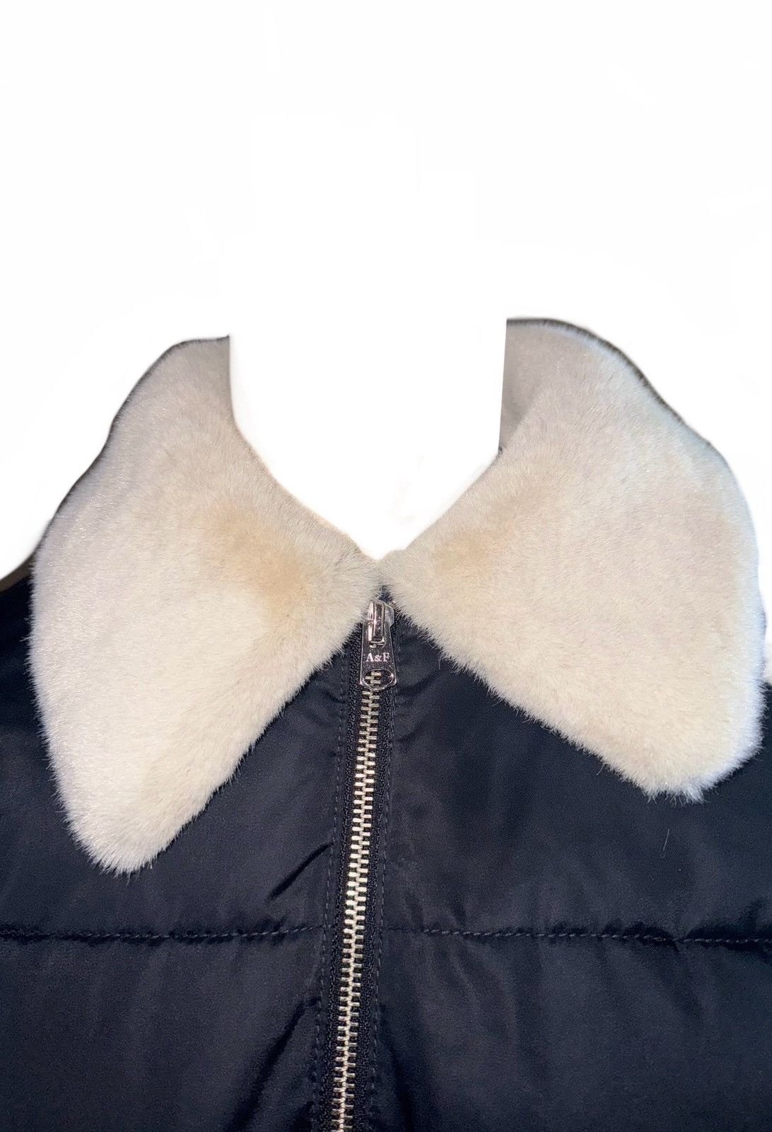 Abercrombie & Fitch Abercrombie A&F Ultra | Cropped Puffer Jacket Faux Fur Sz M Size M / US 6-8 / IT 42-44 - 8 Thumbnail