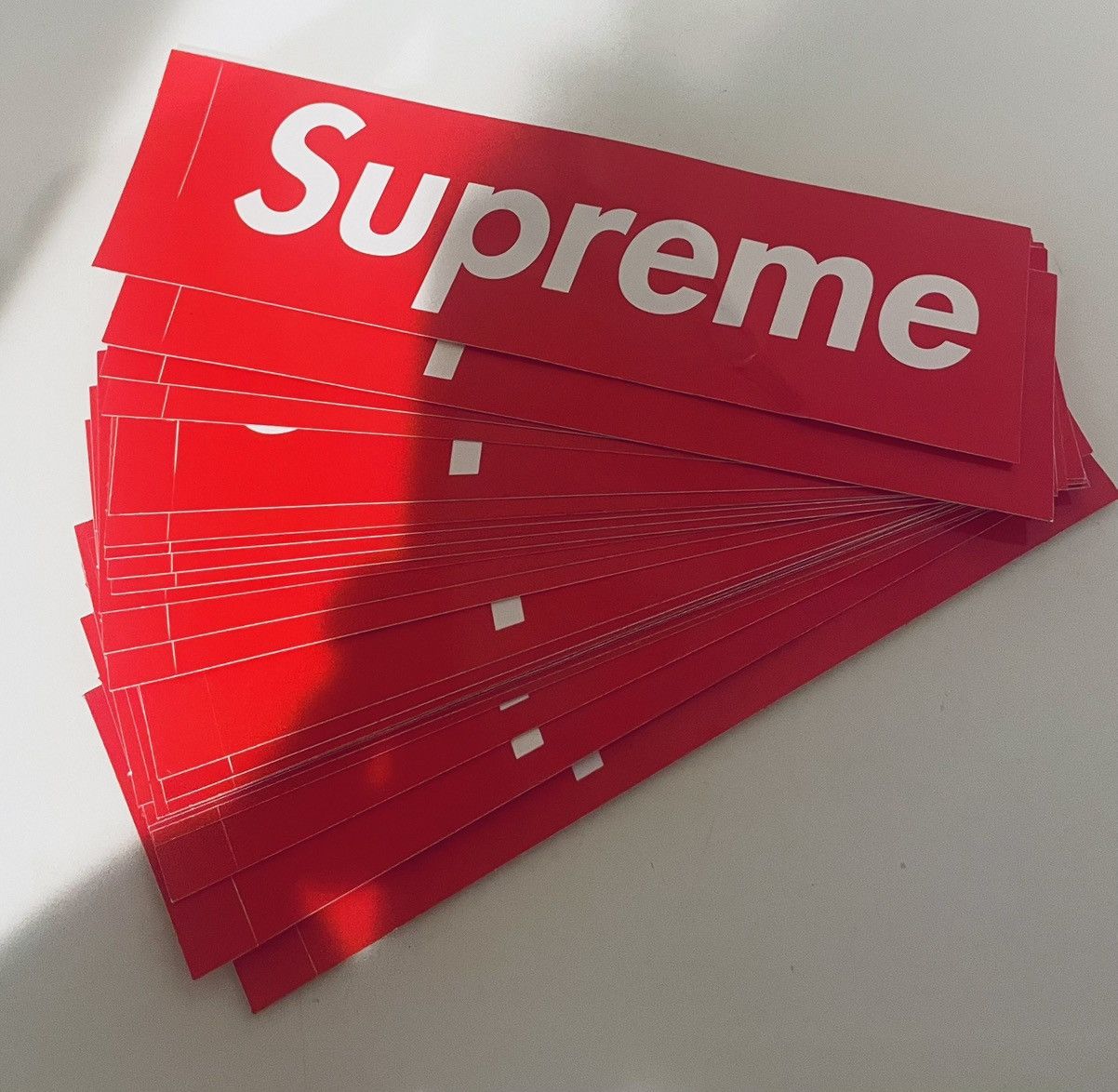 Supreme Supreme box logo stickers Size ONE SIZE - 1 Preview