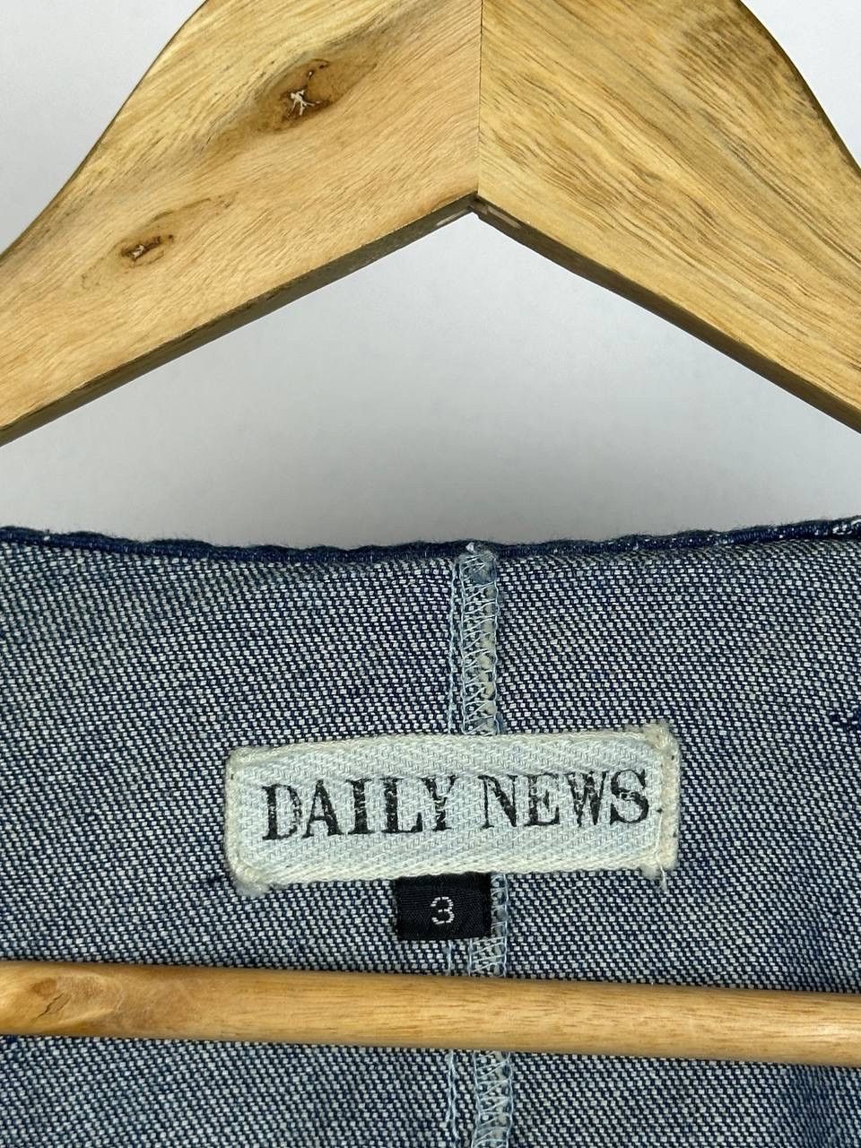 If Six Was Nine × Japanese Brand DAILY NEWS RARE DESIGN LIKE DENIM JACKET Size US M / EU 48-50 / 2 - 8 Thumbnail