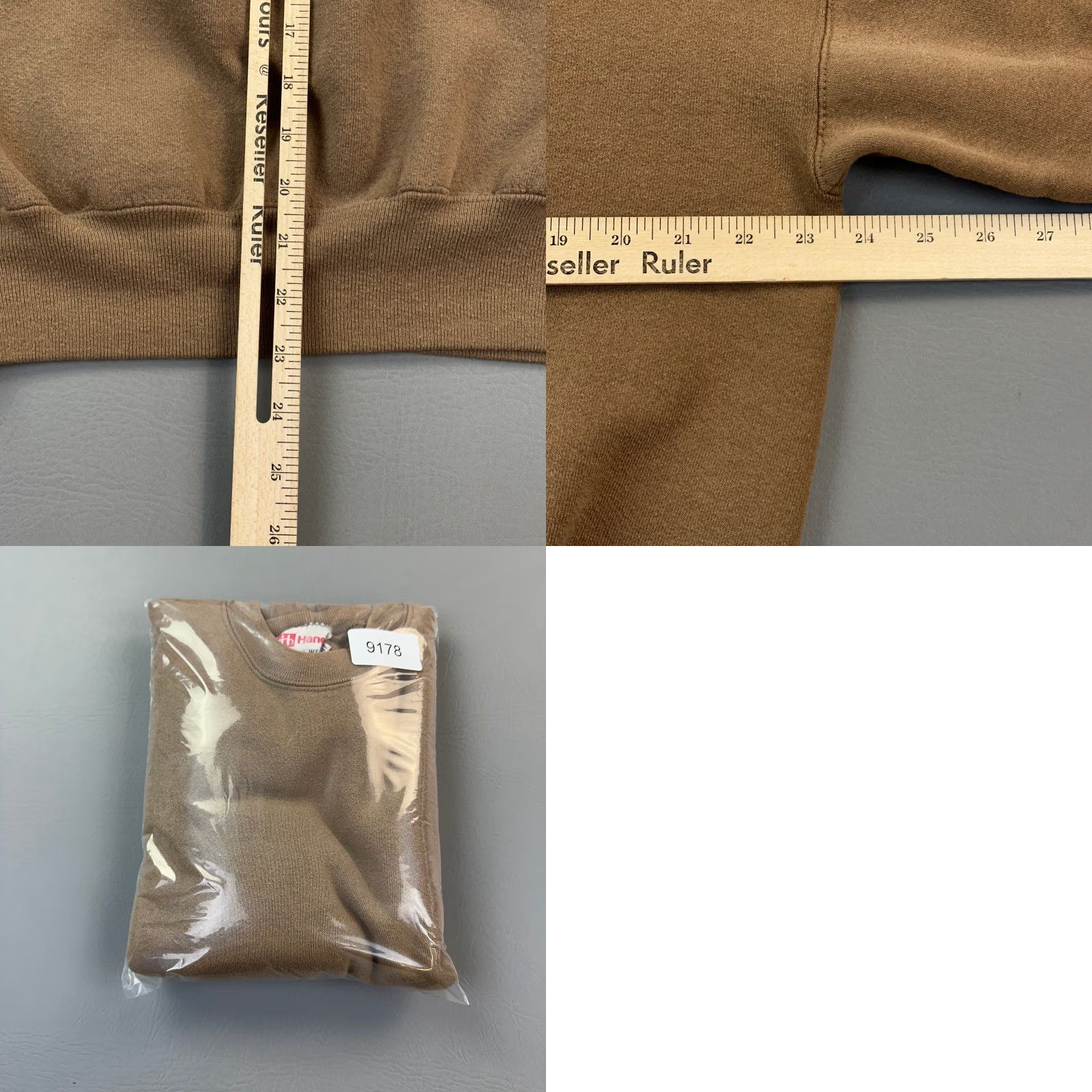 Hanes VINTAGE Hanes Premium Weight Sweatshirt Mens Large Brown Crewneck Pullover Size US L / EU 52-54 / 3 - 8 Thumbnail