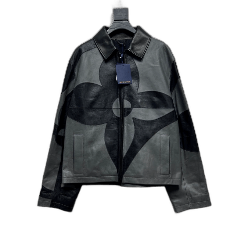 Louis Vuitton Louis Vuitton Three Flower Logo Leather Jacket Size US XXL / EU 58 / 5 - 1 Thumbnail