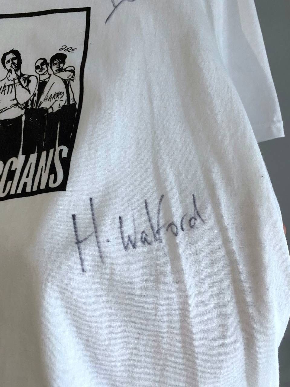Band Tees The Mercians Rock Band Autograph Merchandise T-Shirt, Size M Size US M / EU 48-50 / 2 - 8 Thumbnail