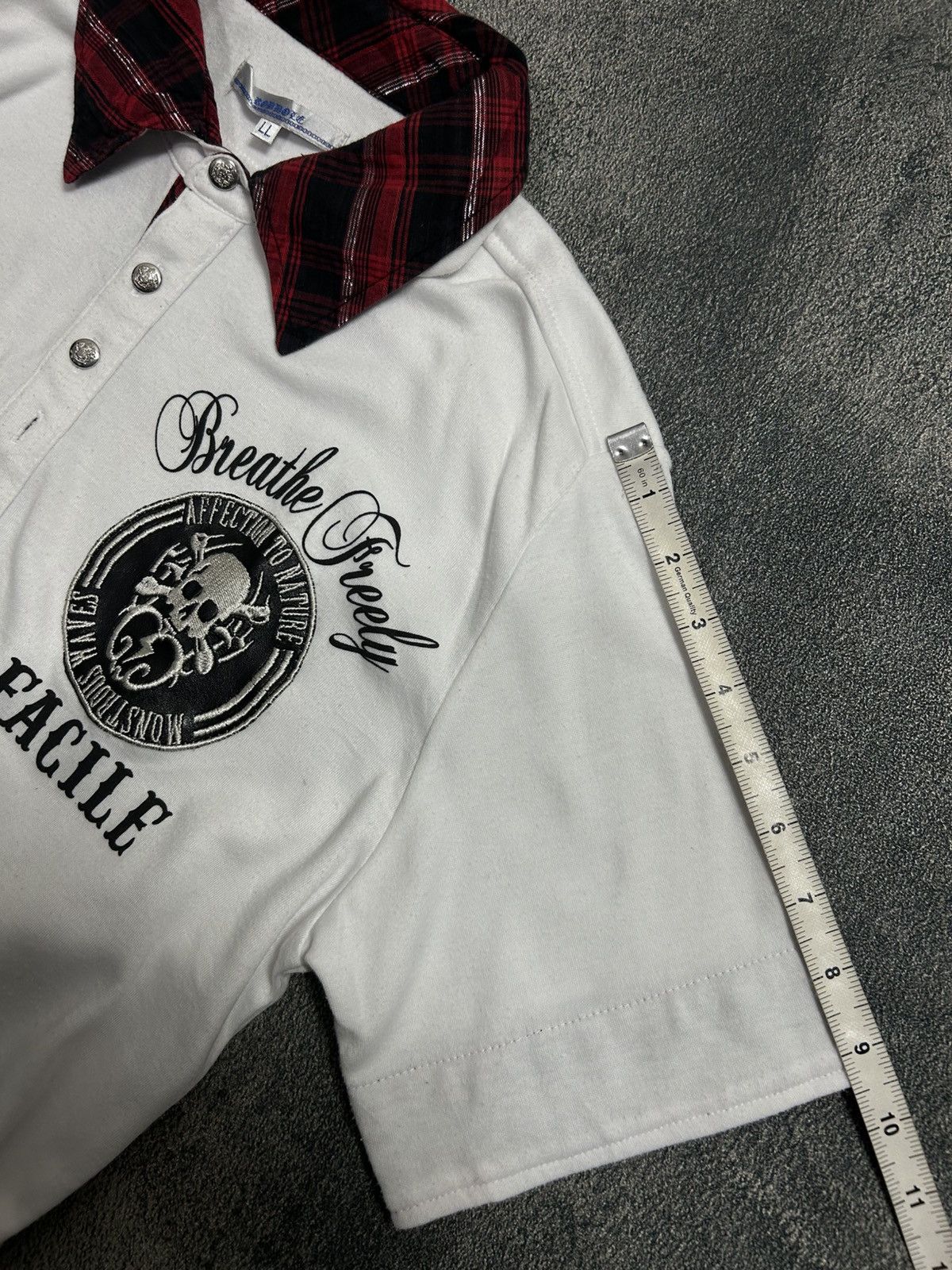 Japanese Brand Japanese Brand Roddole punk polo shirt skull Size US L / EU 52-54 / 3 - 9 Thumbnail