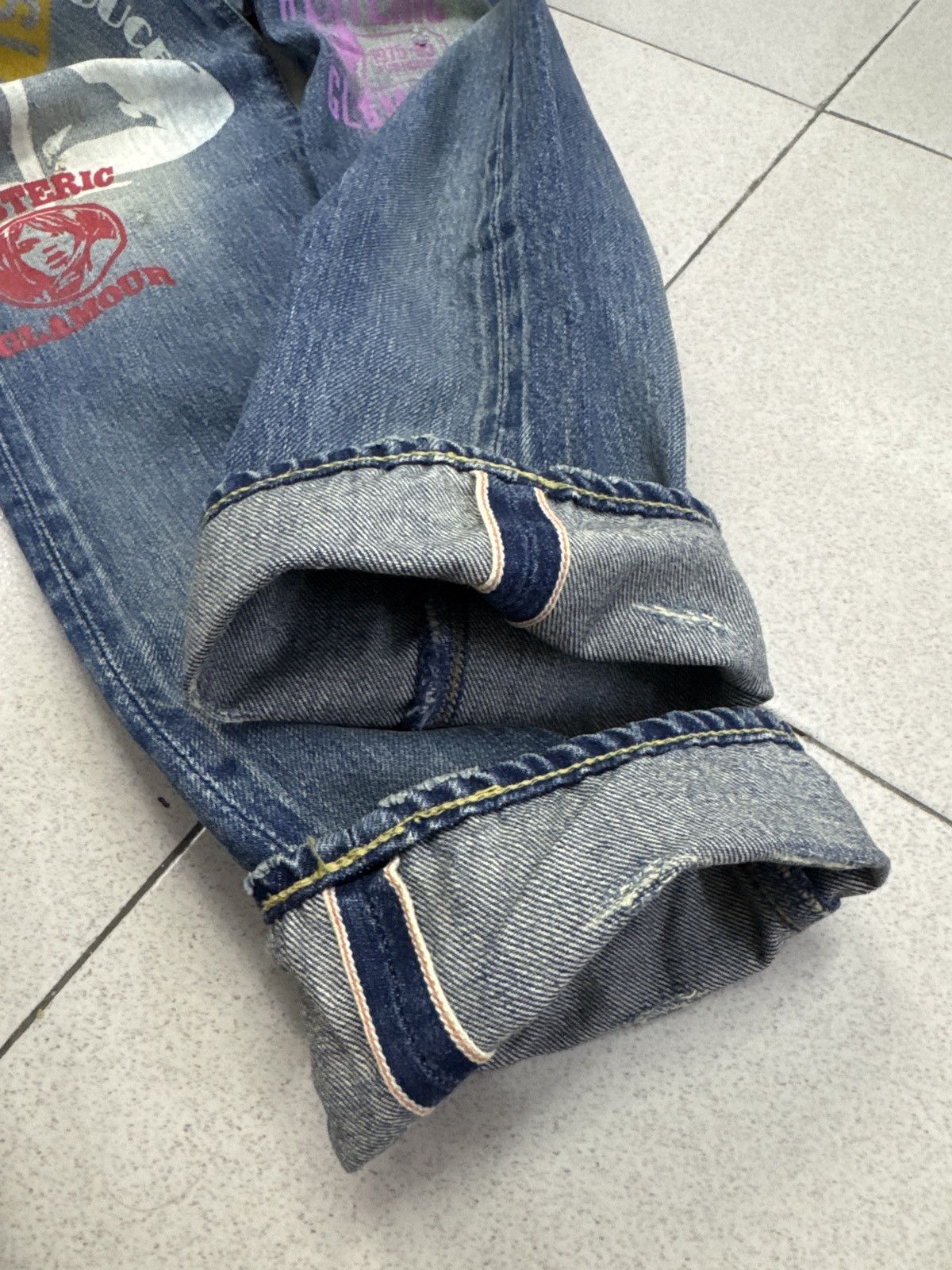Hysteric Glamour HYSTERIC GLAMOUR SELVEDGE PRINTED JEANS SIZE 28 Size US 28 / EU 44 - 14 Thumbnail