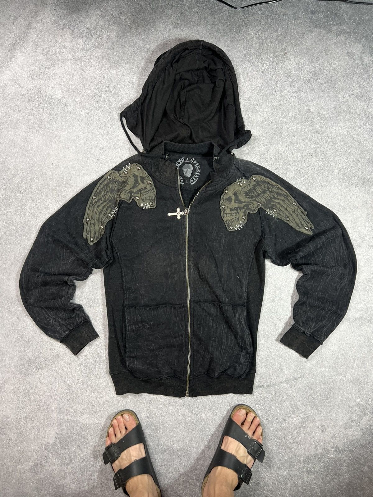 If Six Was Nine 🖤VTG CRAZY🔥 AFFLICTION RICK OWENS HYSTERIC GLAMOUR STYLE JAC Size US L / EU 52-54 / 3 - 5 Thumbnail