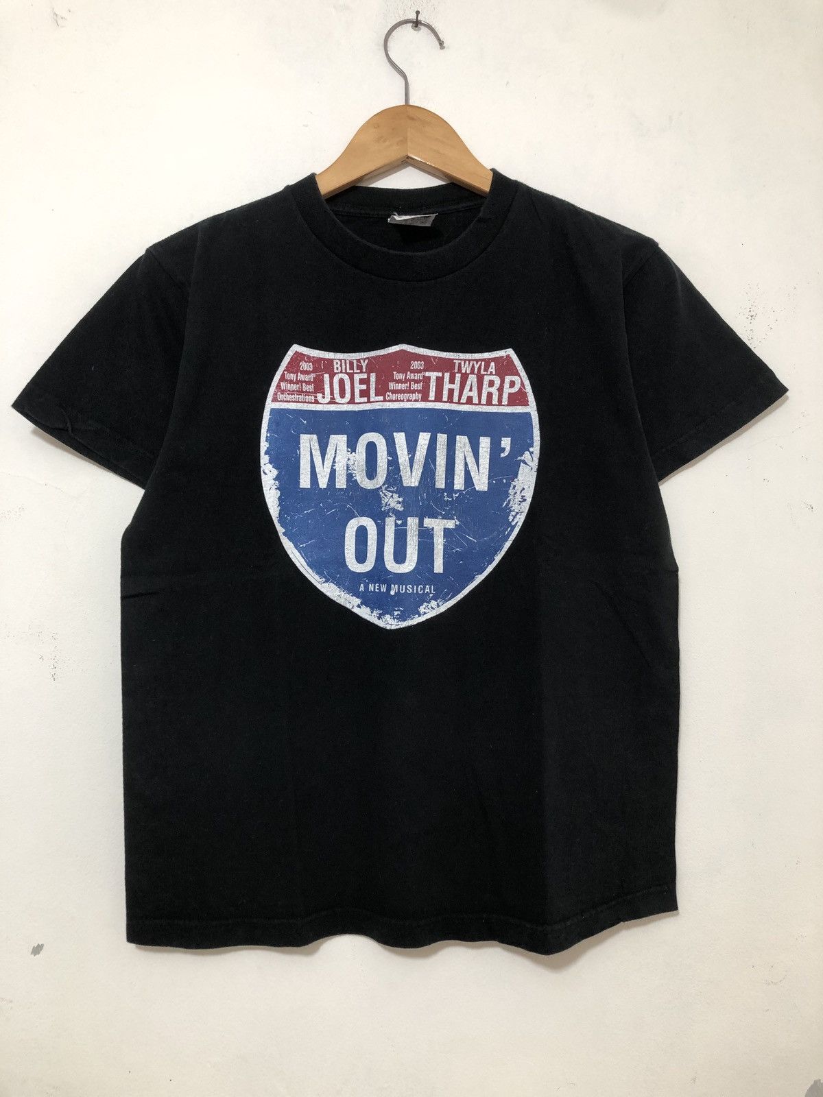 Vintage Billy Joel Movin Out T-Shirt Size US M / EU 48-50 / 2 - 1 Thumbnail