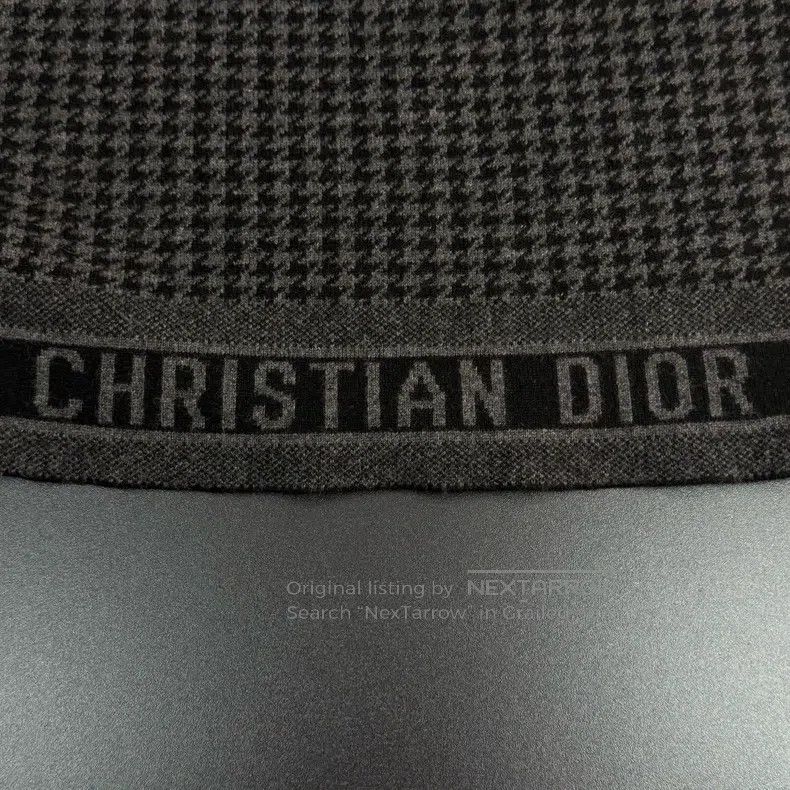 Dior Dior Black and gray checkered classic logo cashmere sweate Size XXS / US 00 / IT 34 - 7 Thumbnail