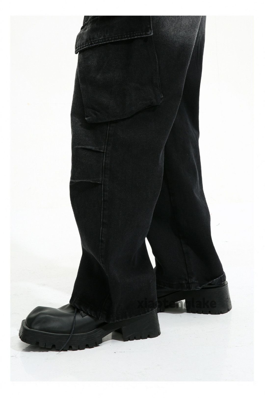 Jean × Vintage washed faded zipper utility military baggy cargo jeans Size US 30 / EU 46 - 3 Thumbnail