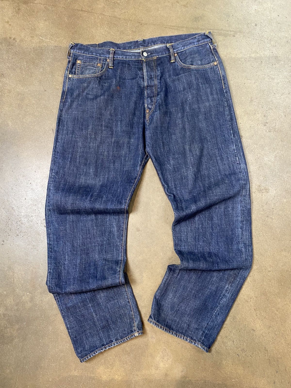 Evisu Rare Baggy Evisu Dark Wash Jeans w/ Embroidery Size US 40 / EU 56 - 4 Thumbnail