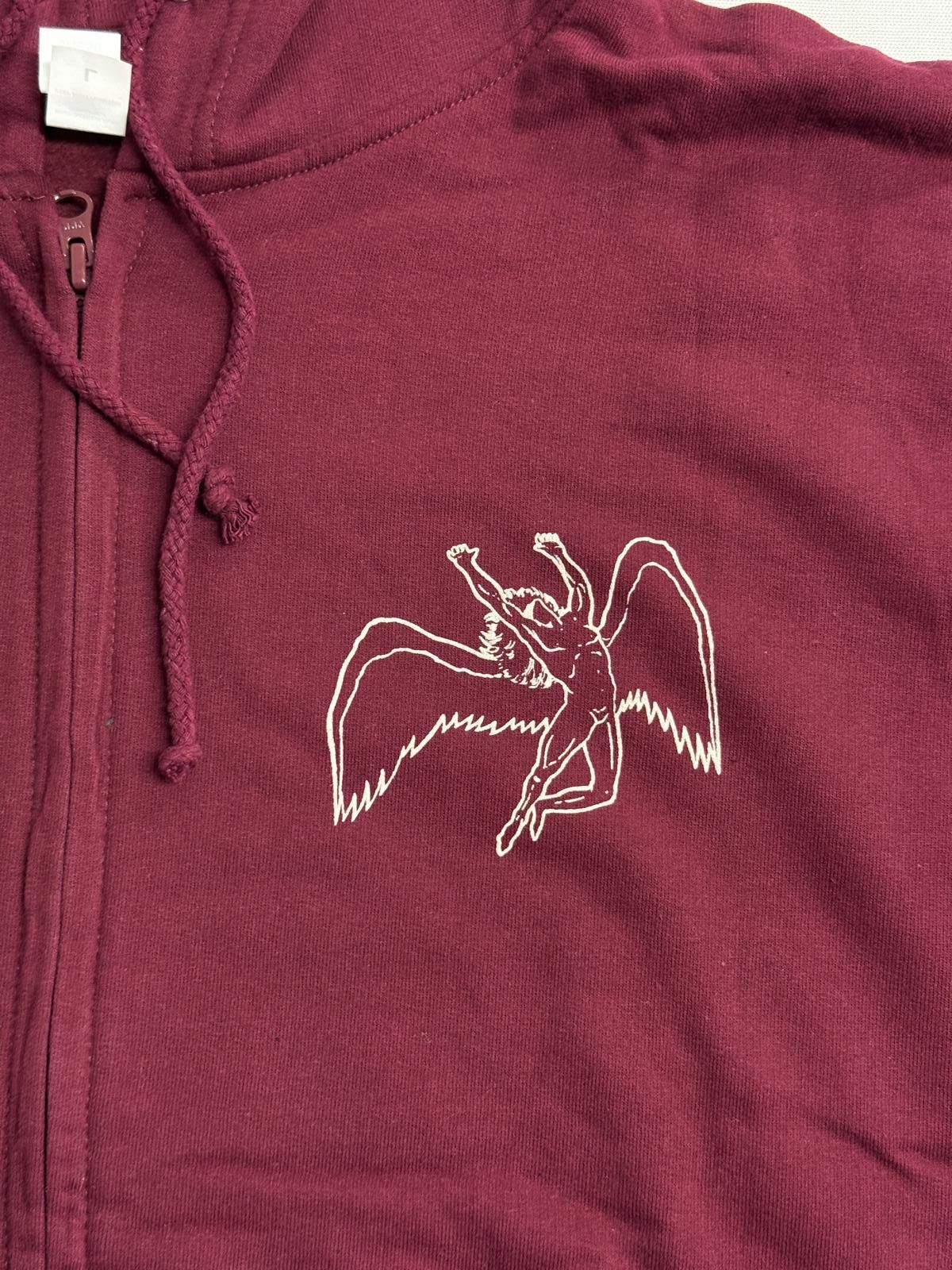 Adish Led Zeppelin Hoodie Icarus / Zoso Merch Back Print Sleeves L Size US L / EU 52-54 / 3 - 5 Thumbnail