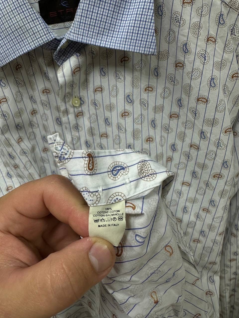 Etro × Vintage Vintage Etro White Men’s Shirt Size US L / EU 52-54 / 3 - 11 Thumbnail